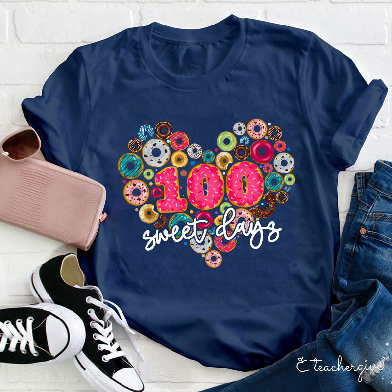 100 Sweet Days Teacher T-Shirt