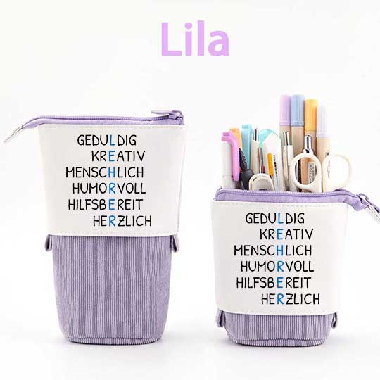 Geduldig Kreativ Menschlich Humorvoll Hilfsbereit Herzlich Federmäppchen Mäppchen