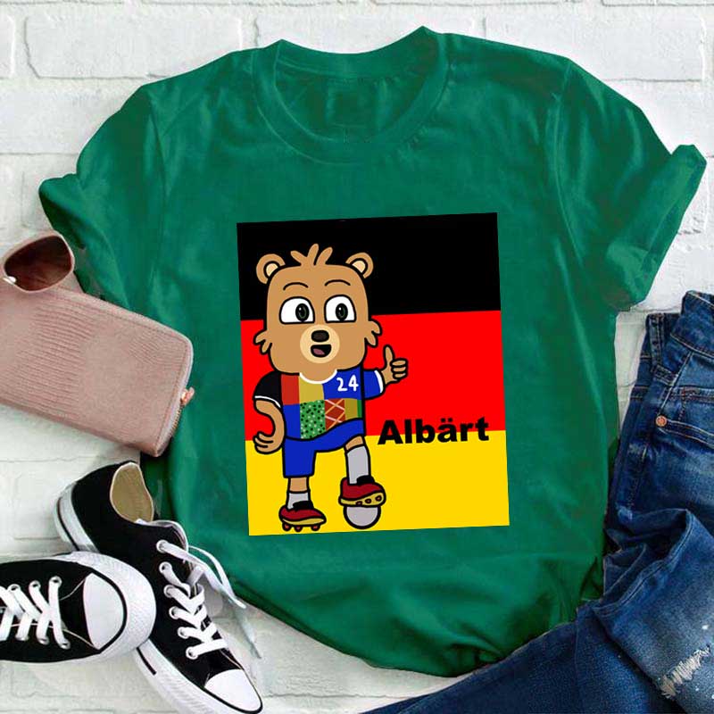 Albärt Maskottchen der Fußball-Europameisterschaft 2024 Lehrer T-Shirt
