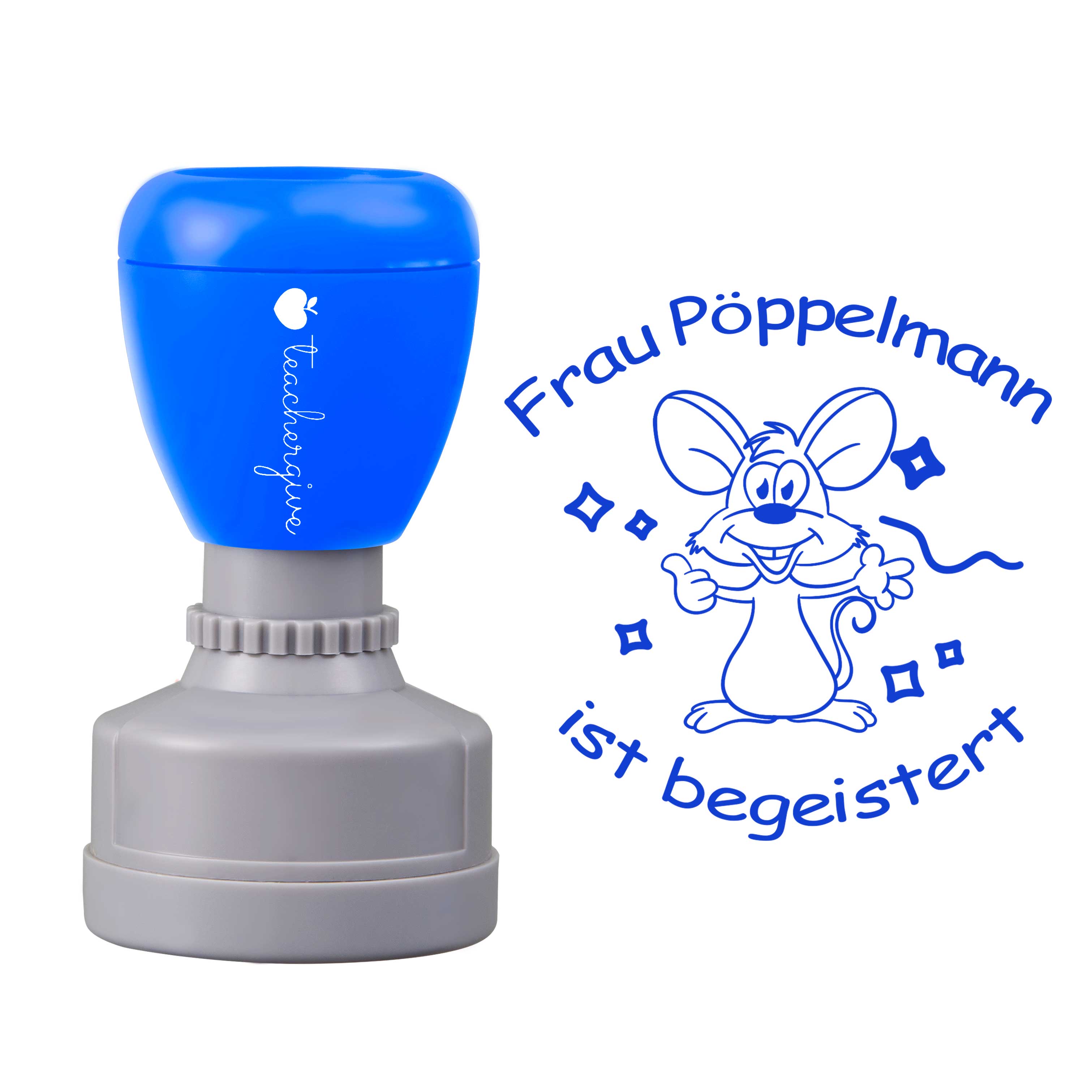 Personalisiert Ist Begeistert Lehrer Stempel