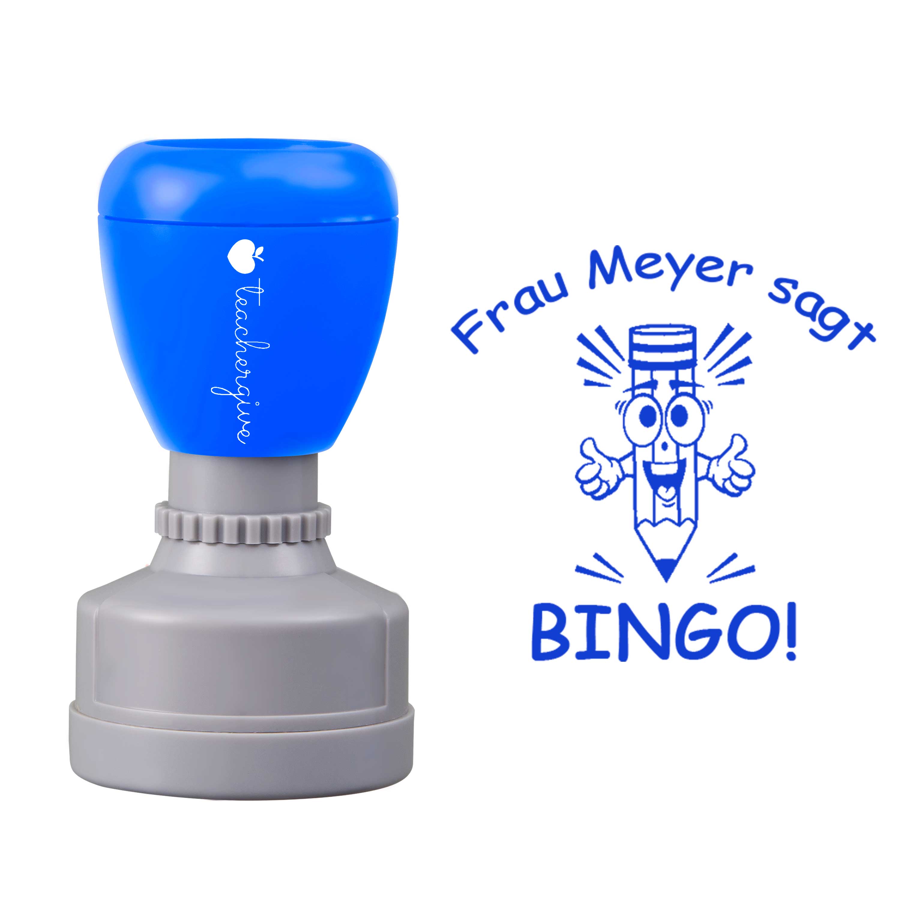 Personalisiert Sagt Bingo Lehrer Stempel