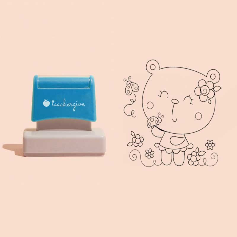 Malen Sie es in Ihrer Lieblingsfarbe Lehrer Großer Rechteckiger Stempel