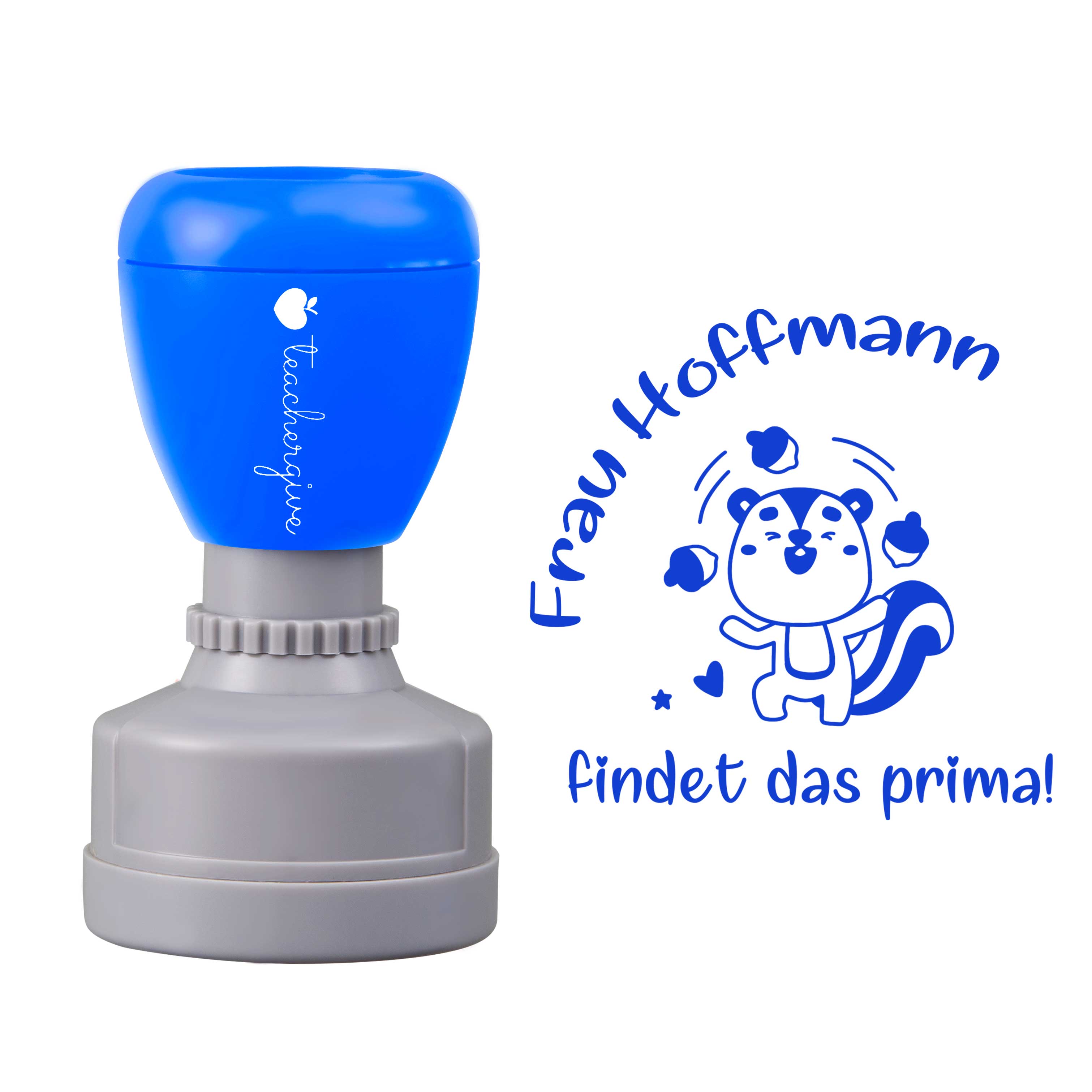 Personalisiert Findet Das Prima Lehrer Stempel