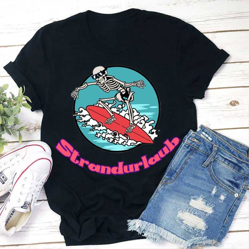 Strandurlaub Lehrer T-Shirt