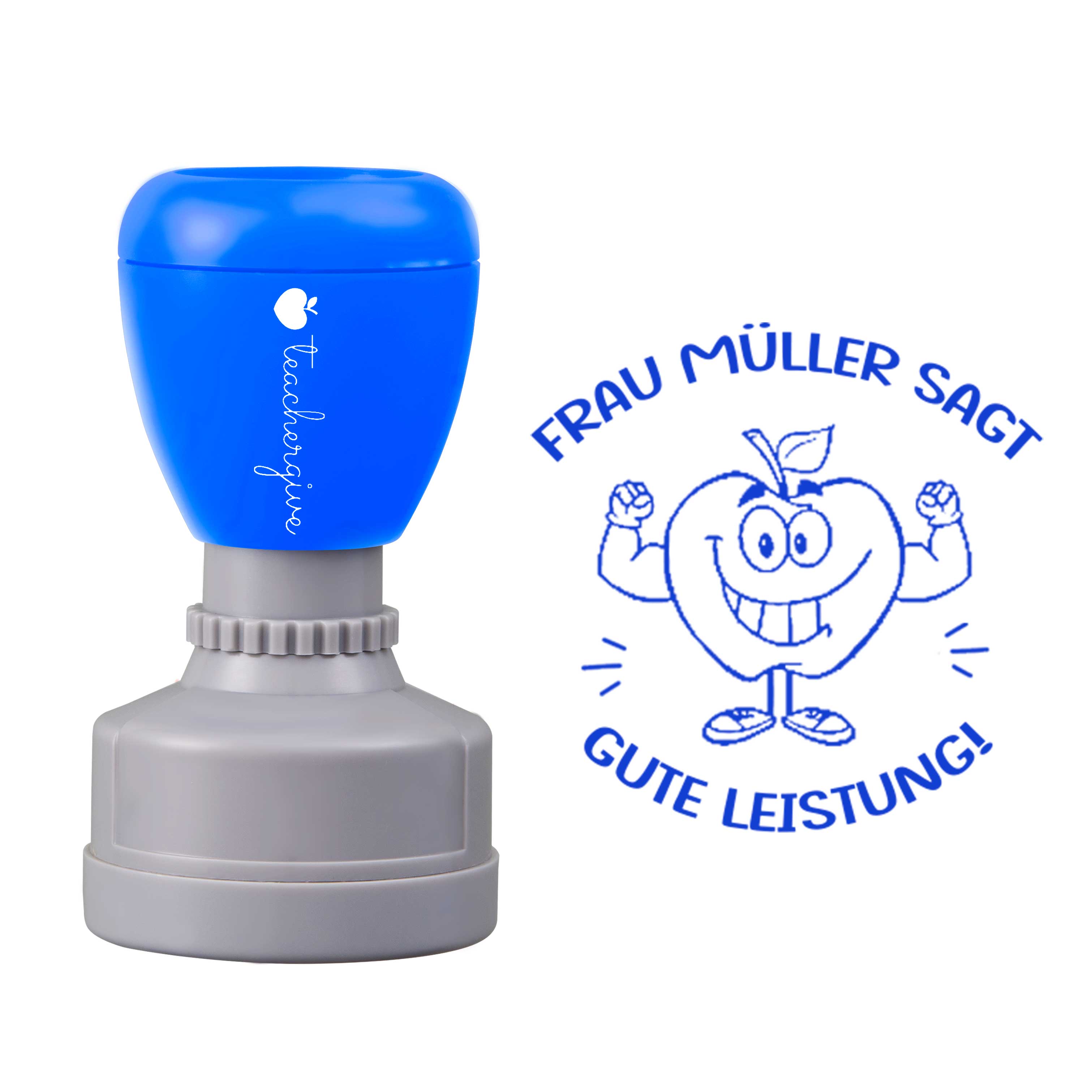 Personalisiert Name Sagt Gute Leistung Lehrer Stempel