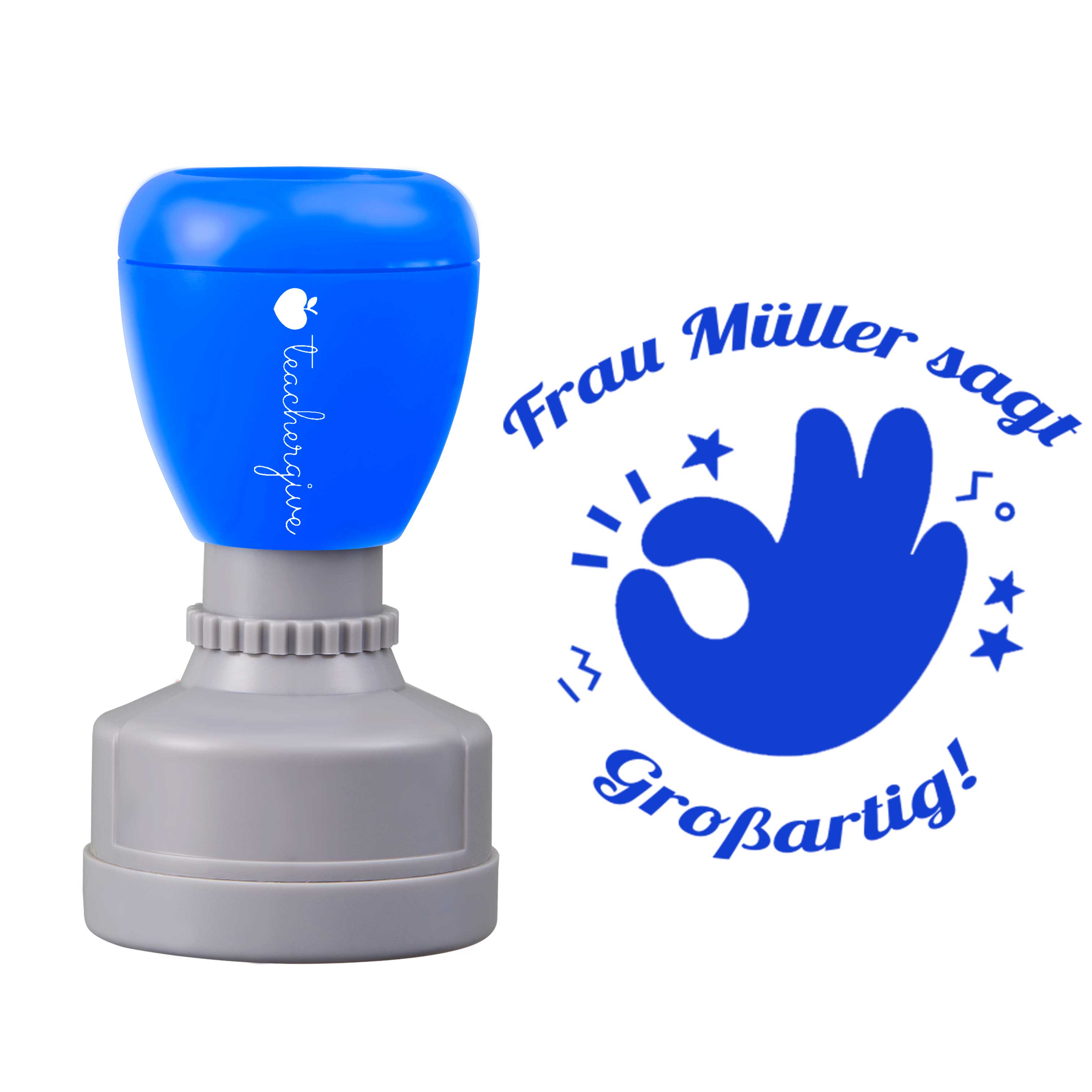 Personalisiert Name Sagt Großartig Lehrer Stempel