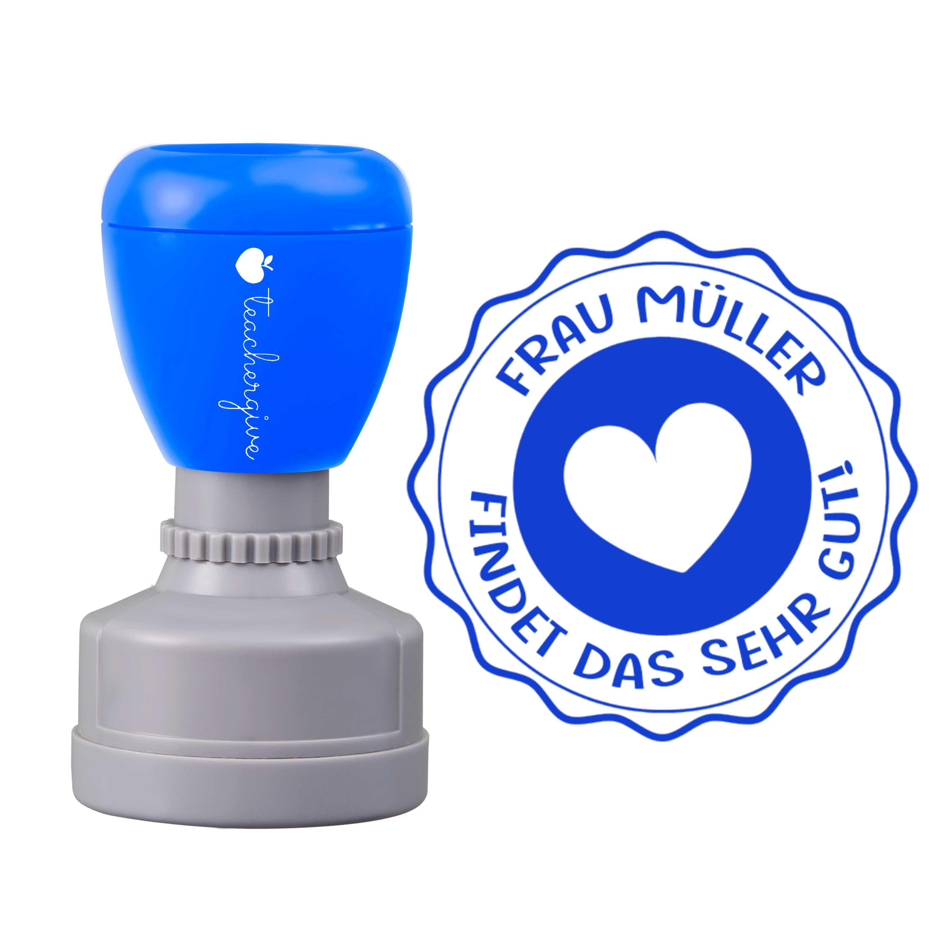 Personalisiert Name findet das sehr gut Lehrer Stempel