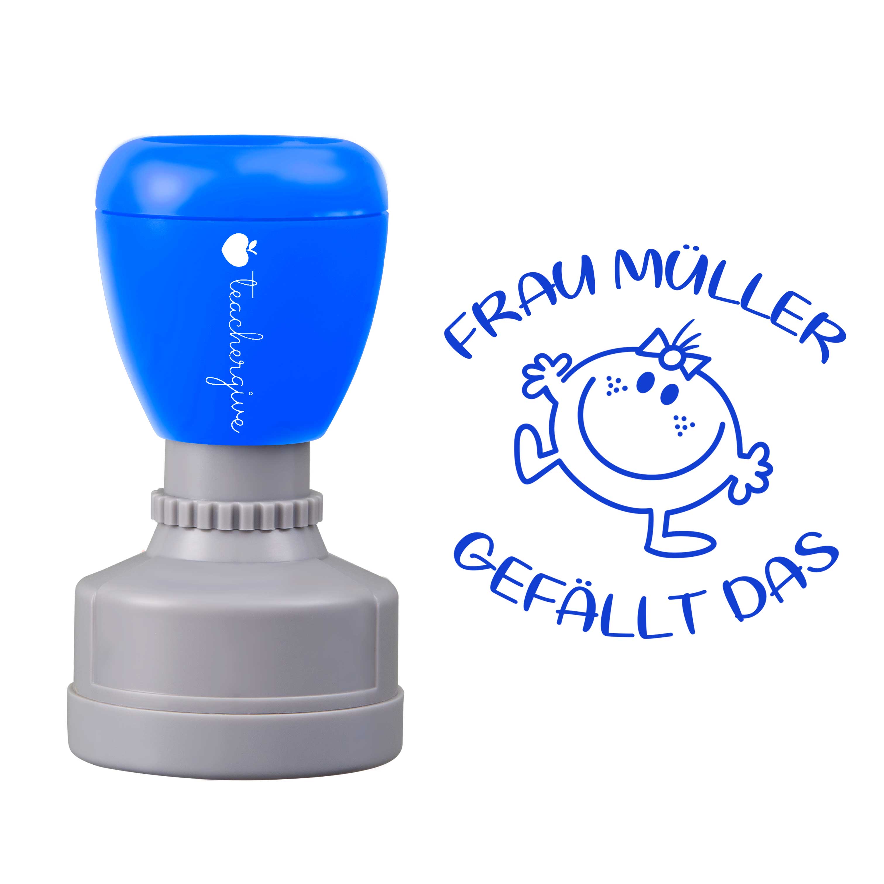 Personalisiert gefällt das Lehrer Stempel