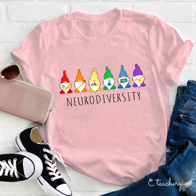 Neurodiversity Gnomies Teacher T-Shirt