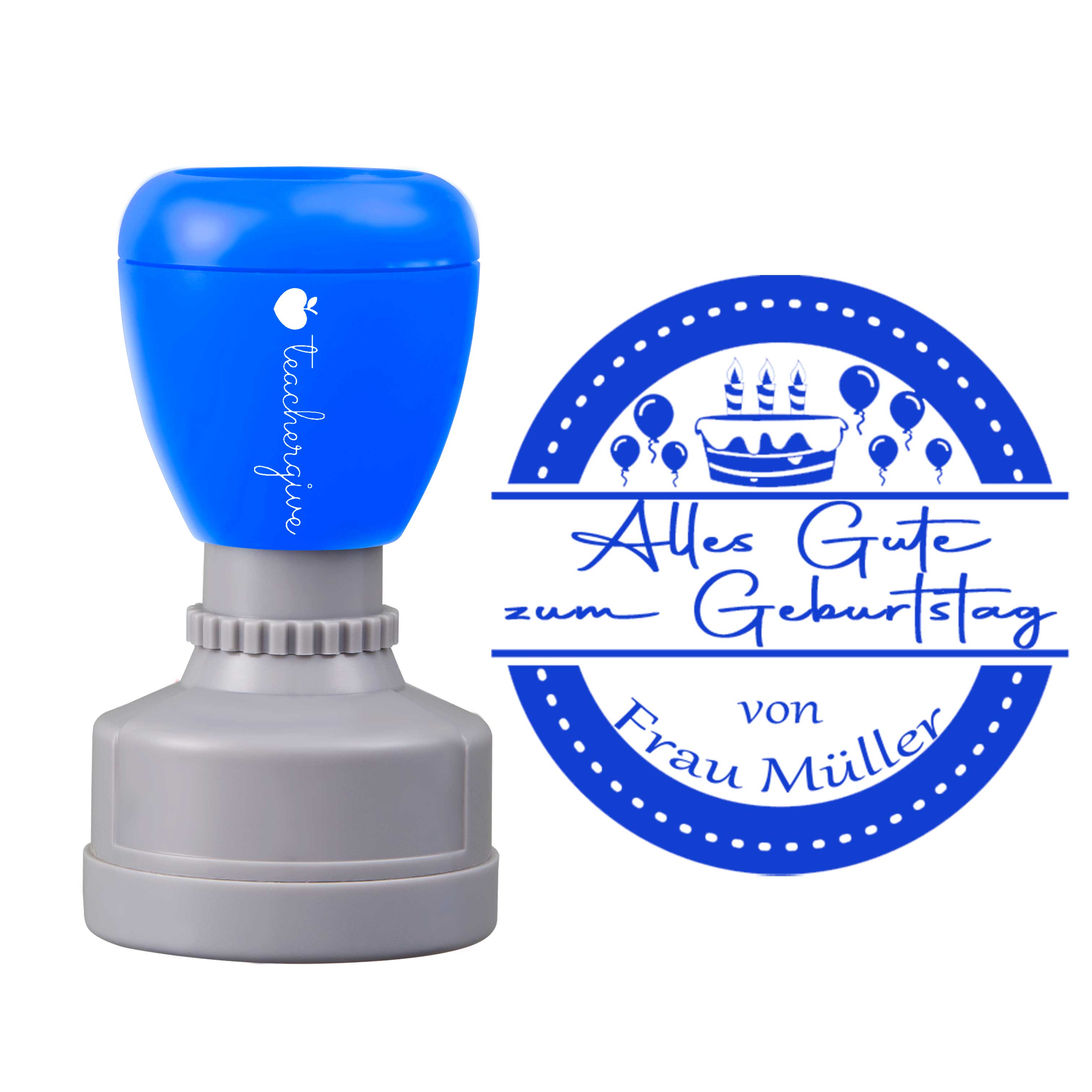 Personalisiert Alles Gute zum Geburtstag Lehrer Stempel