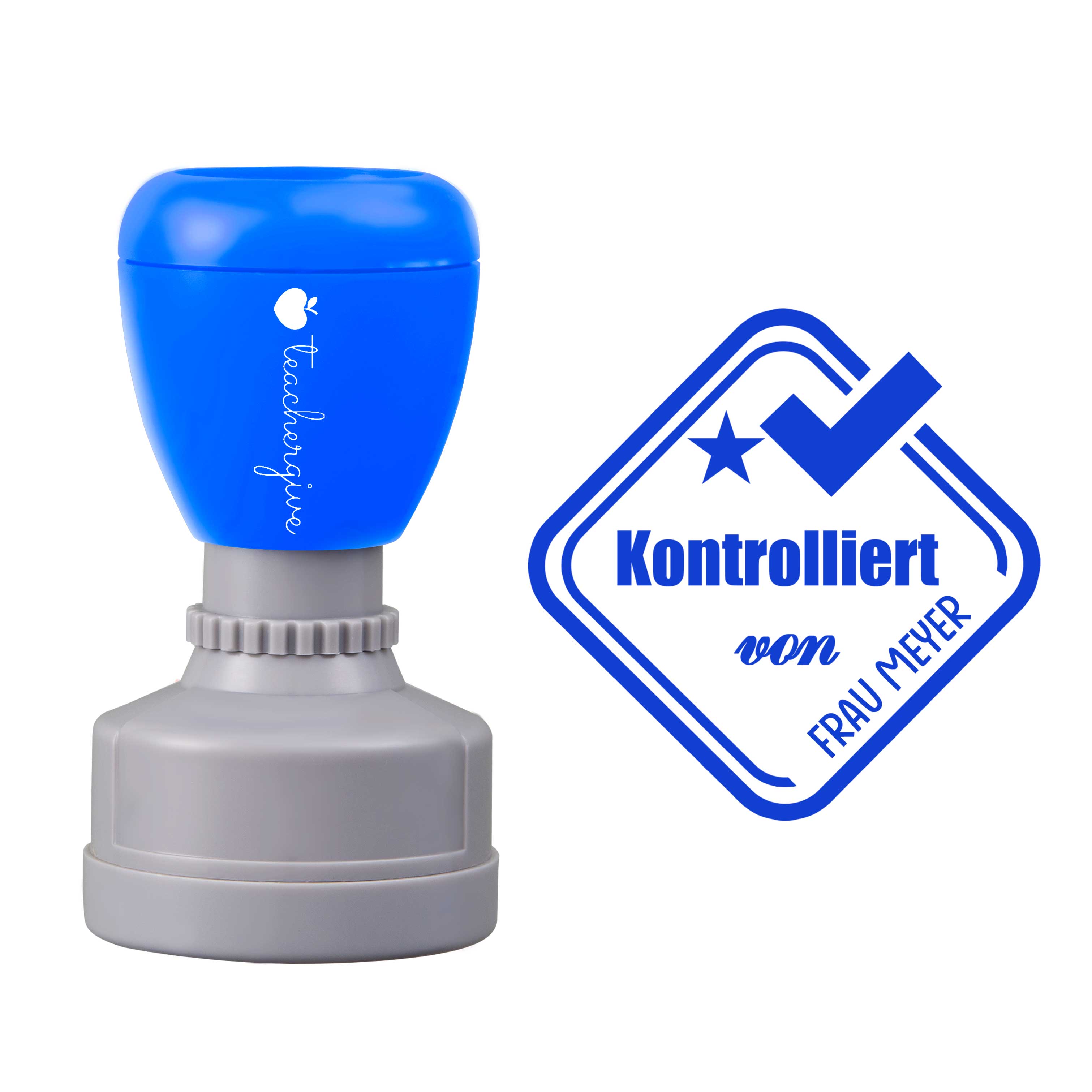 Personalisiert Kontrolliert Lehrer Stempel