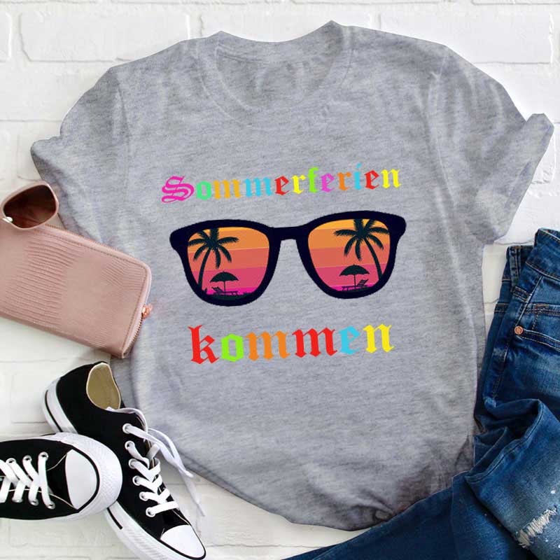 Sommerferien kommen Lehrer T-Shirt