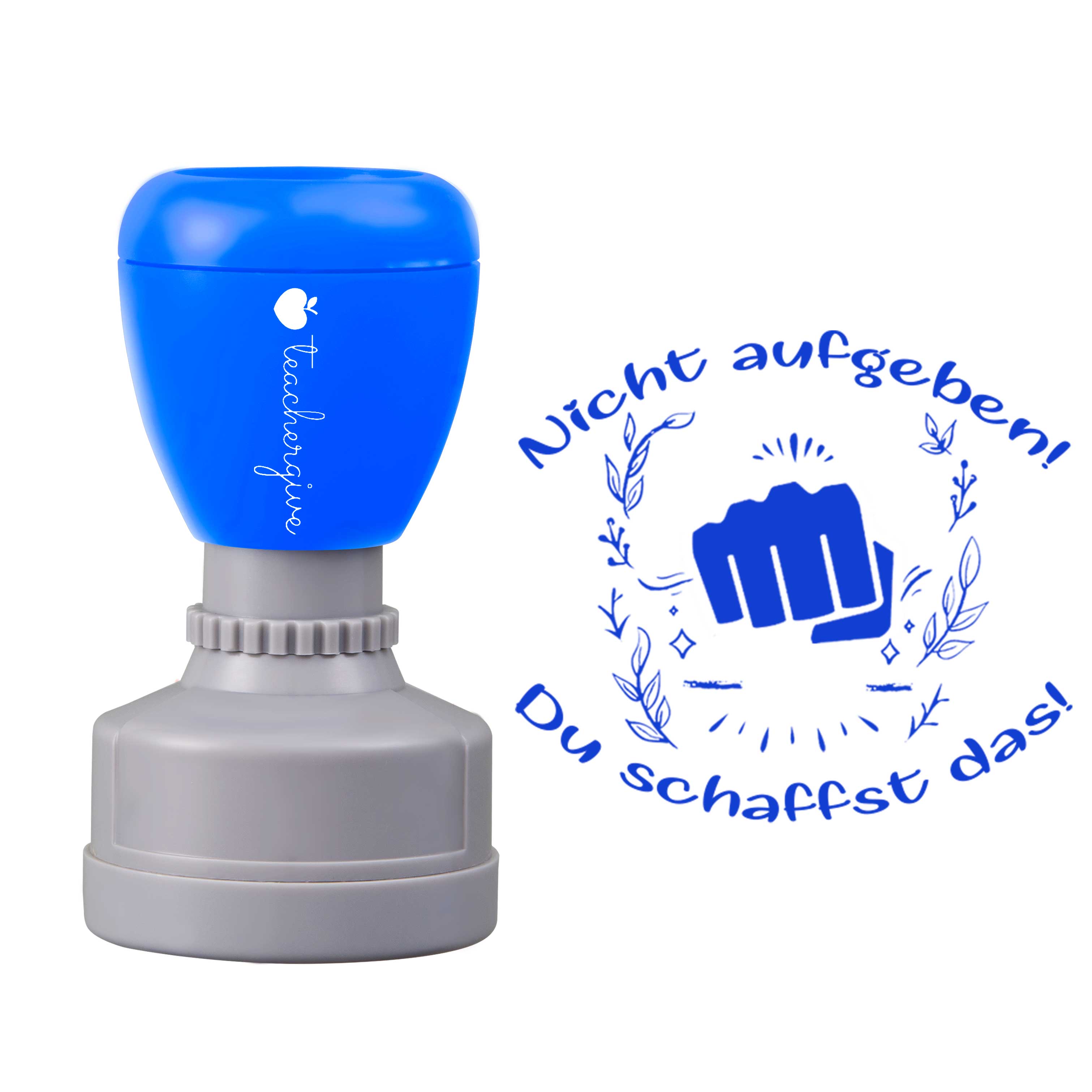 Nicht Aufgeben Du schaffst das Lehrer Stempel