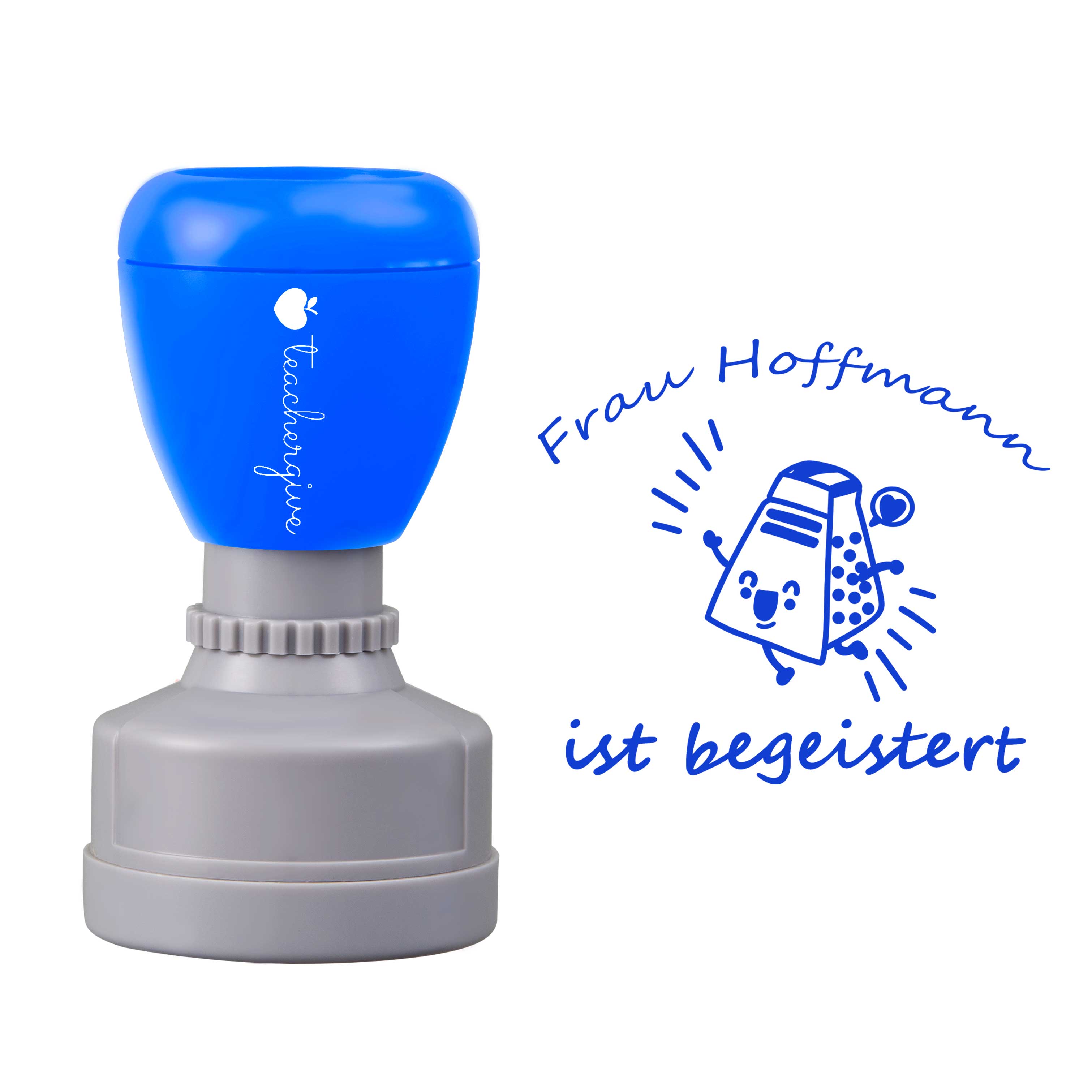 Personalisiert Ist Begeistert Lehrer Stempel