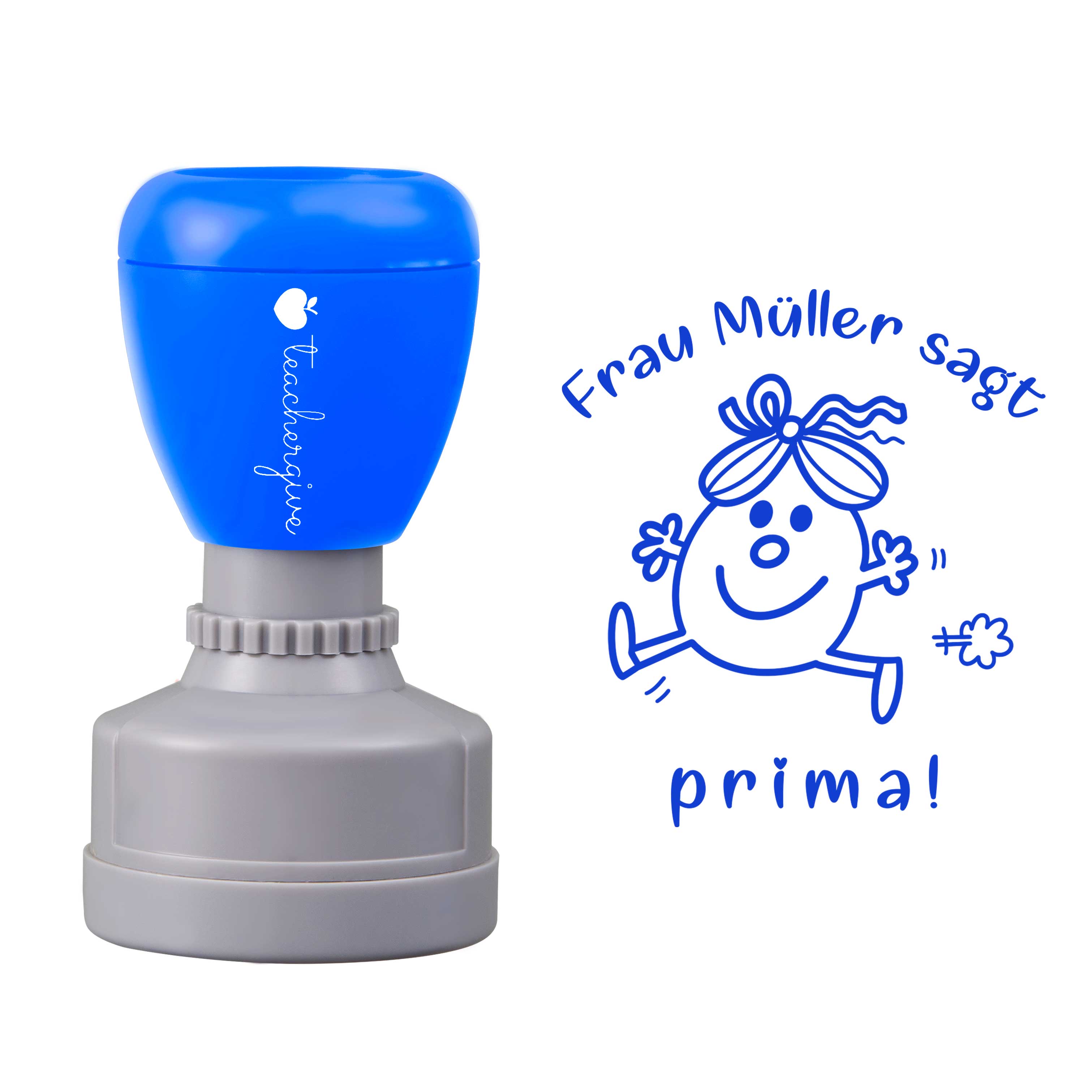 Personalisiert sagt prima Lehrer Stempel