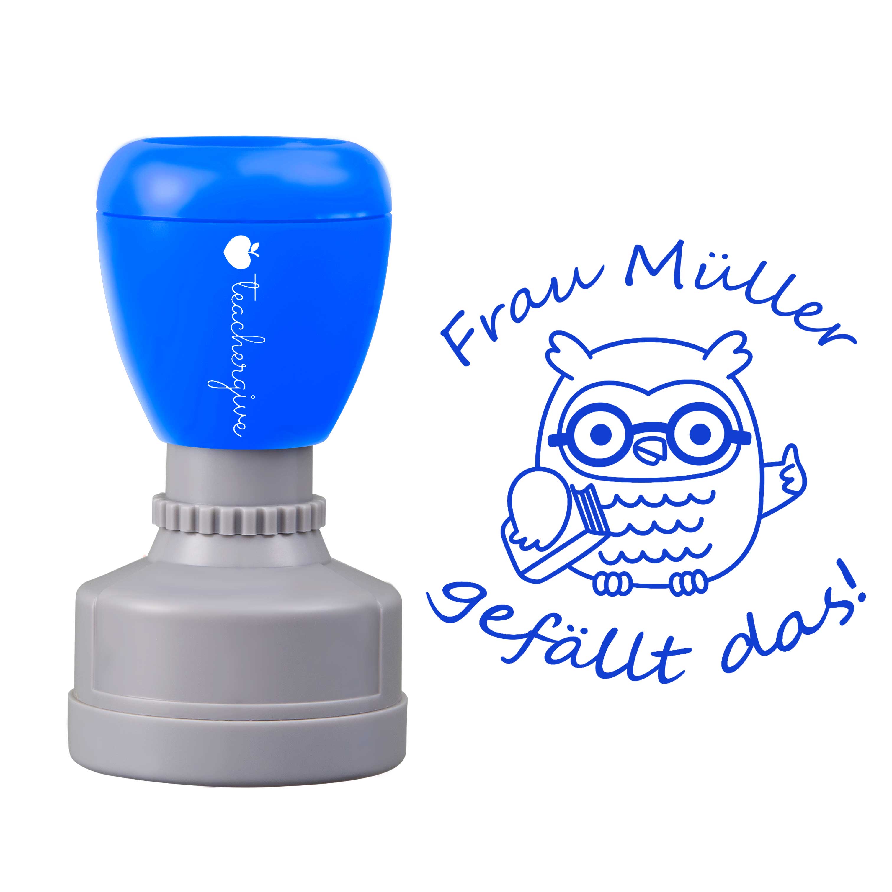 Personalisiert Name gefällt das Lehrer Stempel
