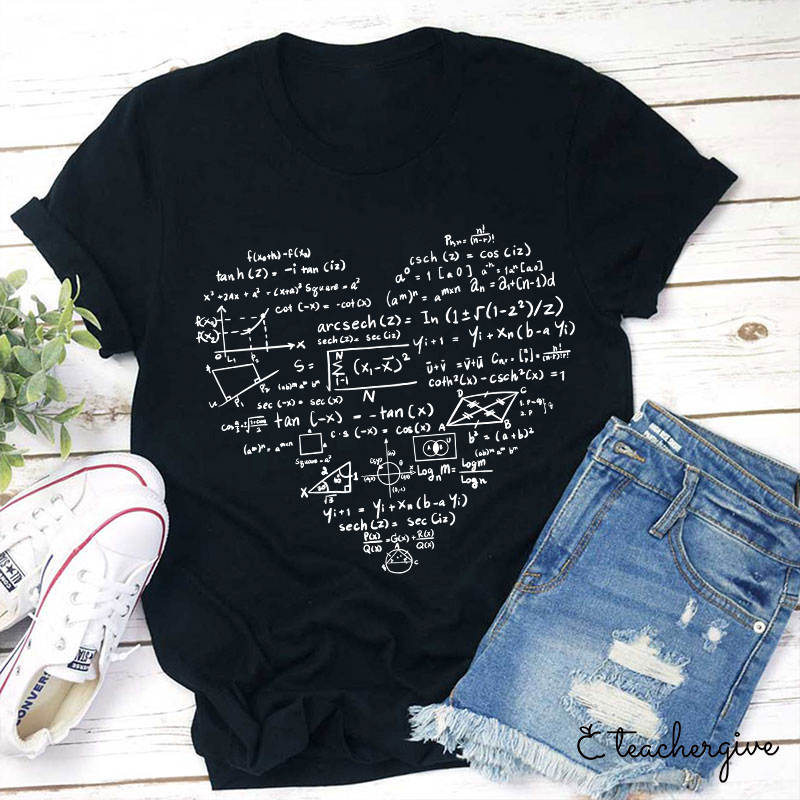Fall In Love With Math Teacher T-Shirt