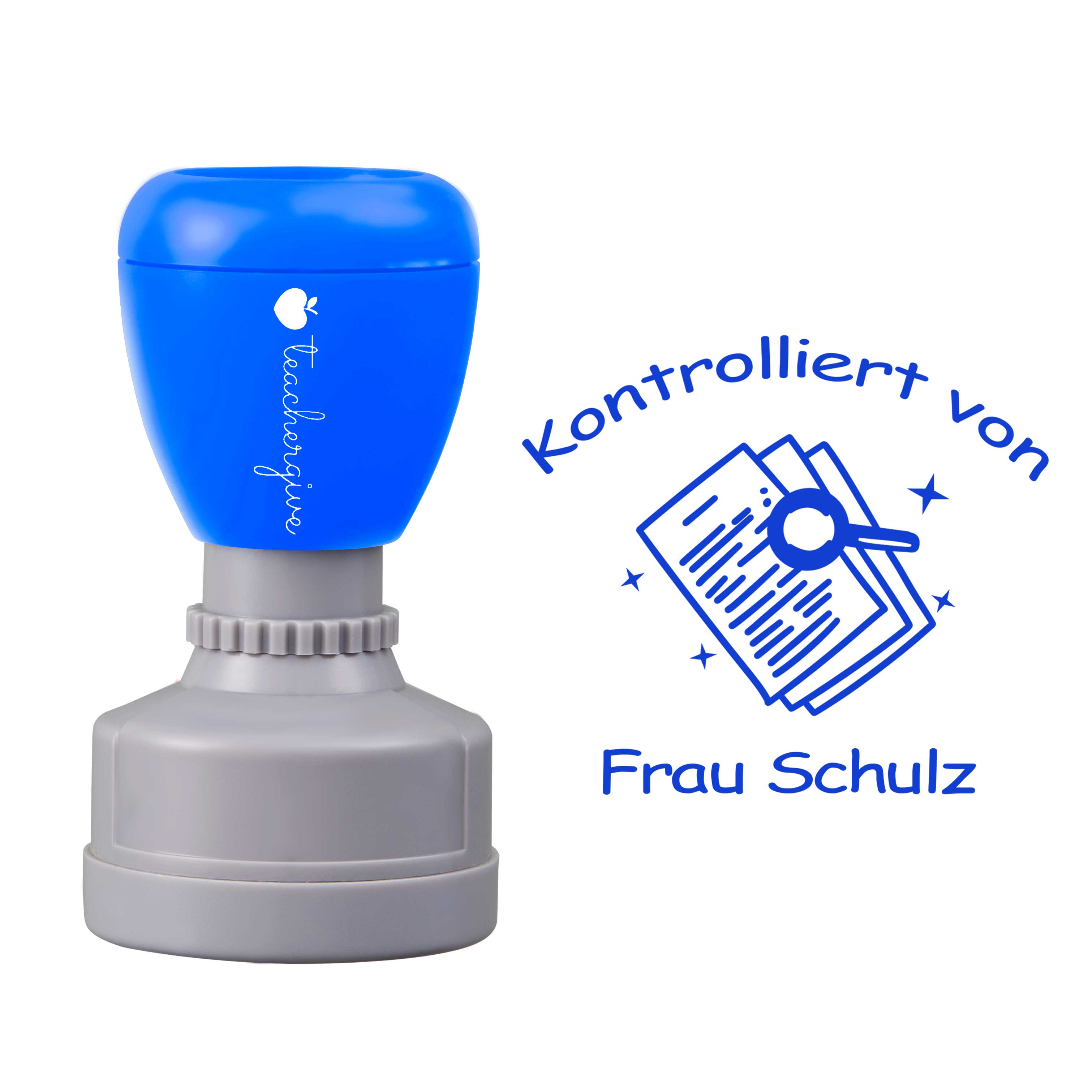 Personalisiert Kontrolliert von Lehrer Stempel