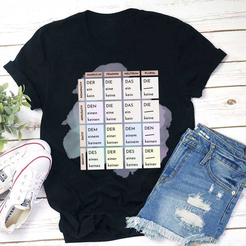 Bestimmte Artikel Und Unbestimmte Artikel Lehrer T-Shirt