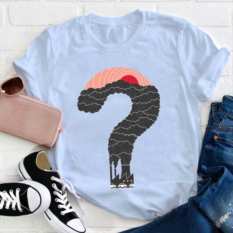 Reduzieren Abgasemissionen und Schützen unsere Umwelt Lehrer T-Shirt