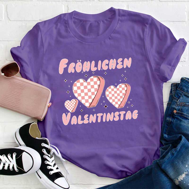 Fröhlichen Valentinstag Lehrer T-Shirt