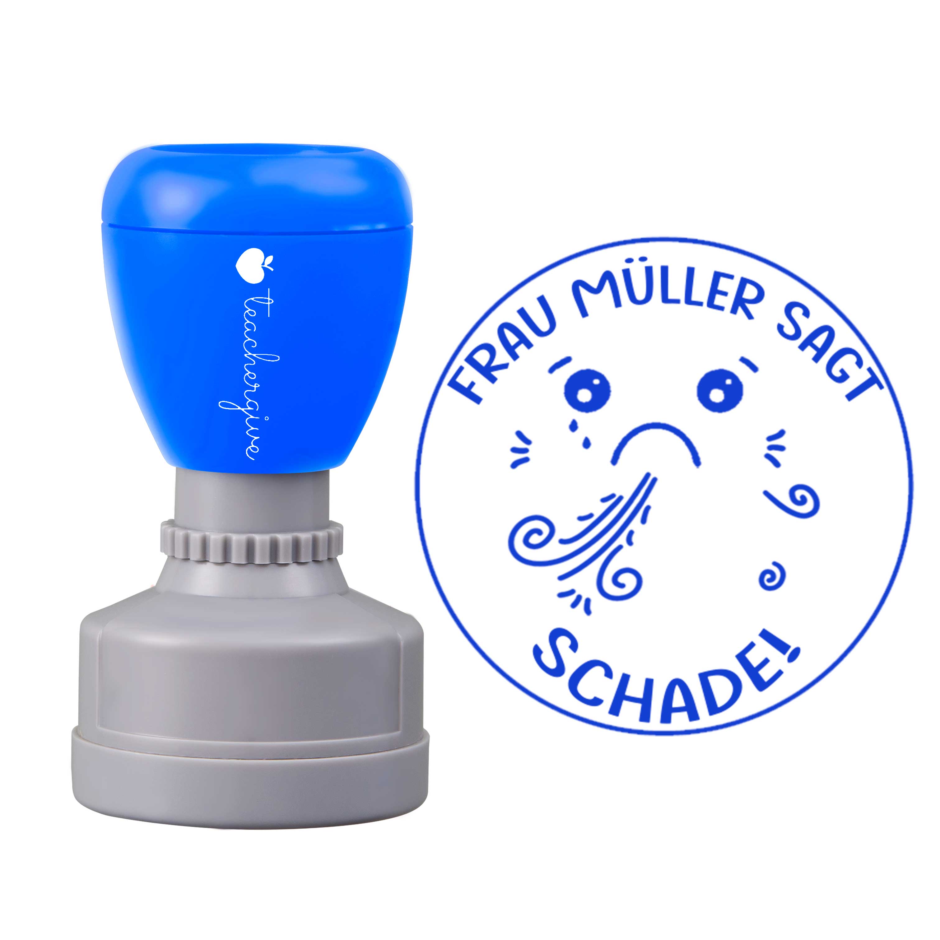 Personalisiert Name sagt schade Lehrer Stempel