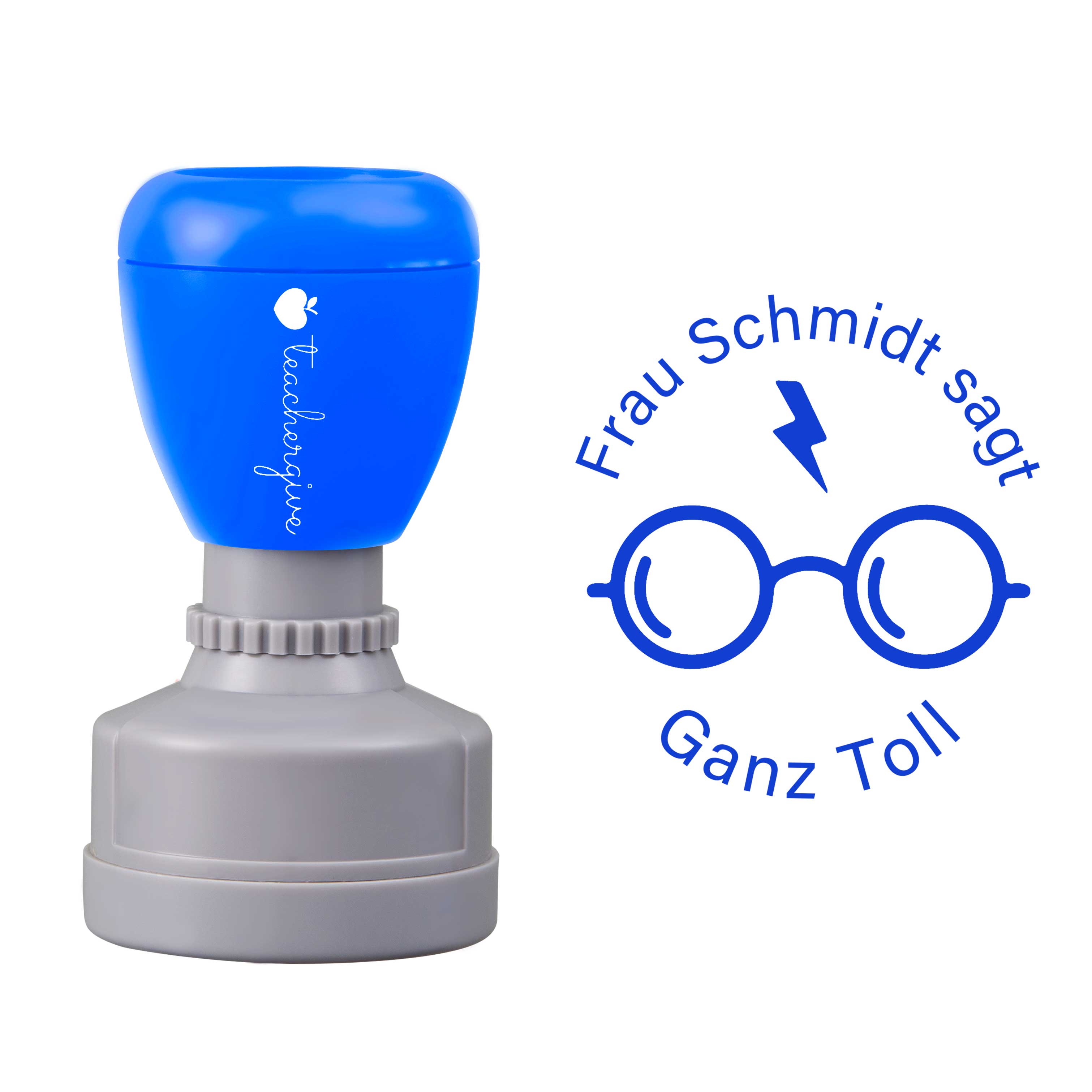Personalisiert Lehrer Sagt Ganz Toll Stempel