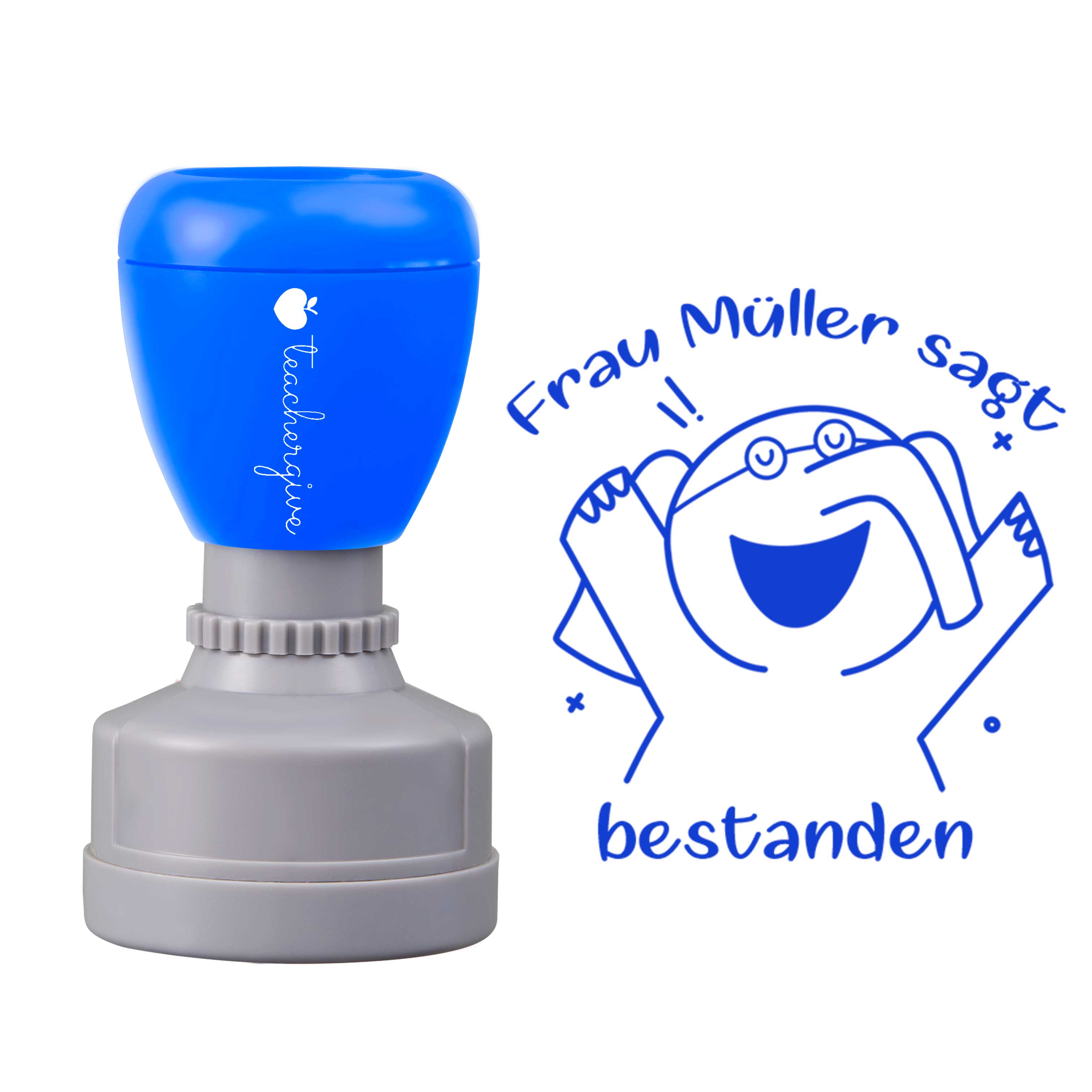 Personalisiert Name Sagt Bestanden Lehrer Stempel
