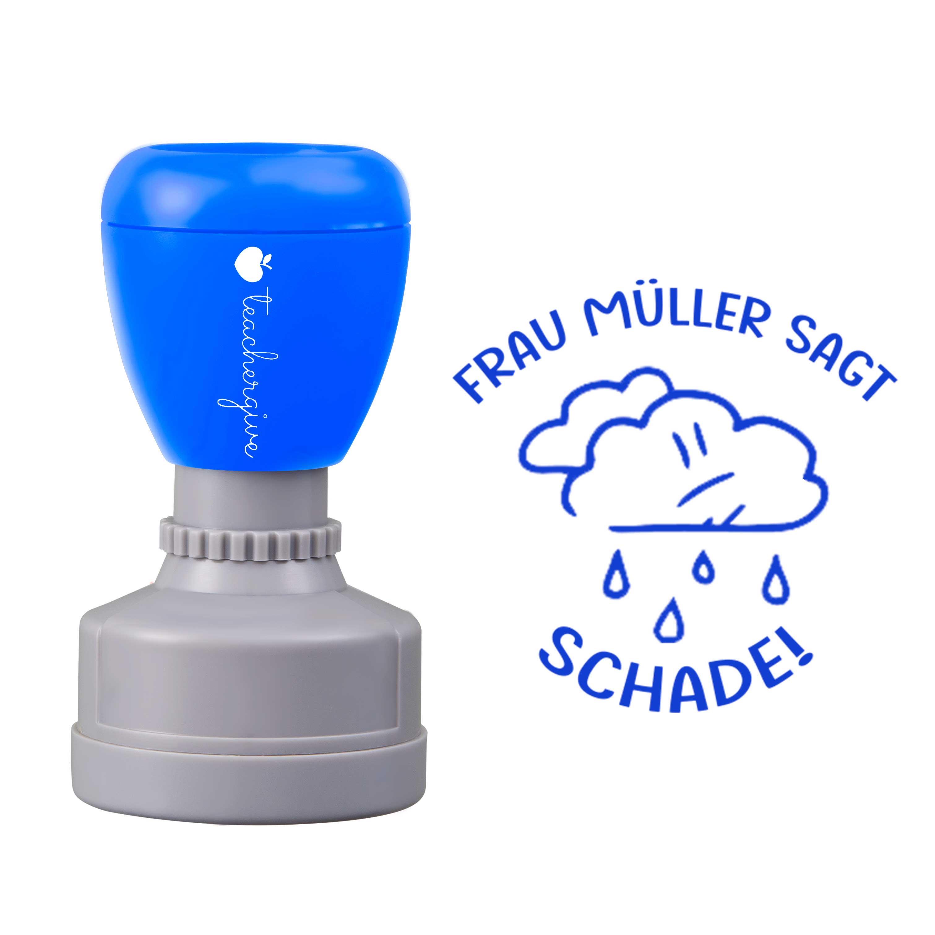 Personalisiert Name Sagt Schade Lehrer Stempel