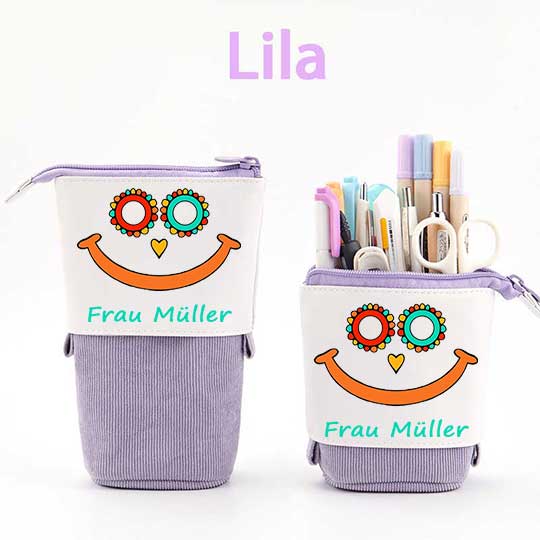 Personalisiert Name Lächle weiter Federmäppchen Mäppchen
