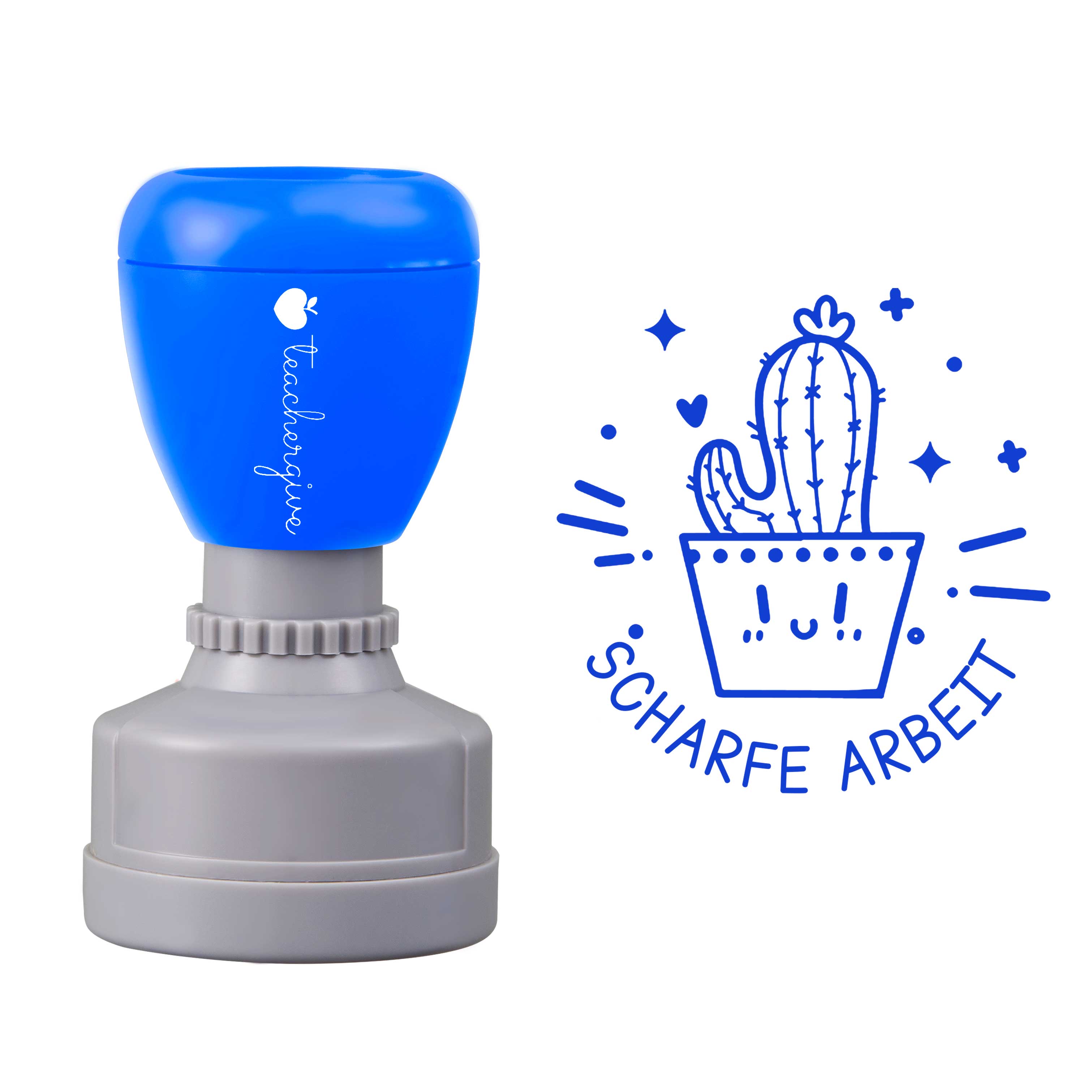 SCHARFE ARBEIT Kaktus Stempel