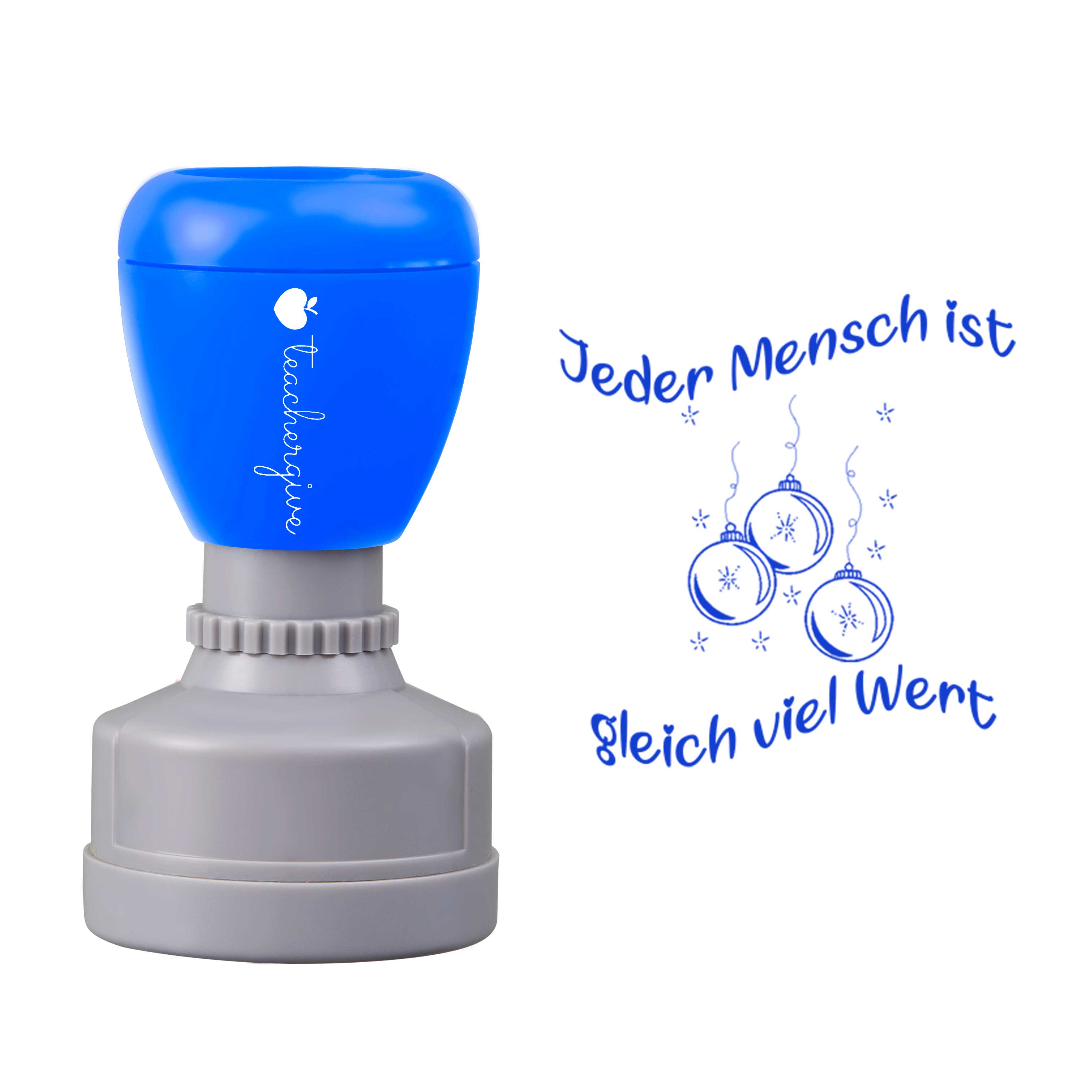 Jeder Mensch Ist Gleich Viel Wert Lehrer Stempel