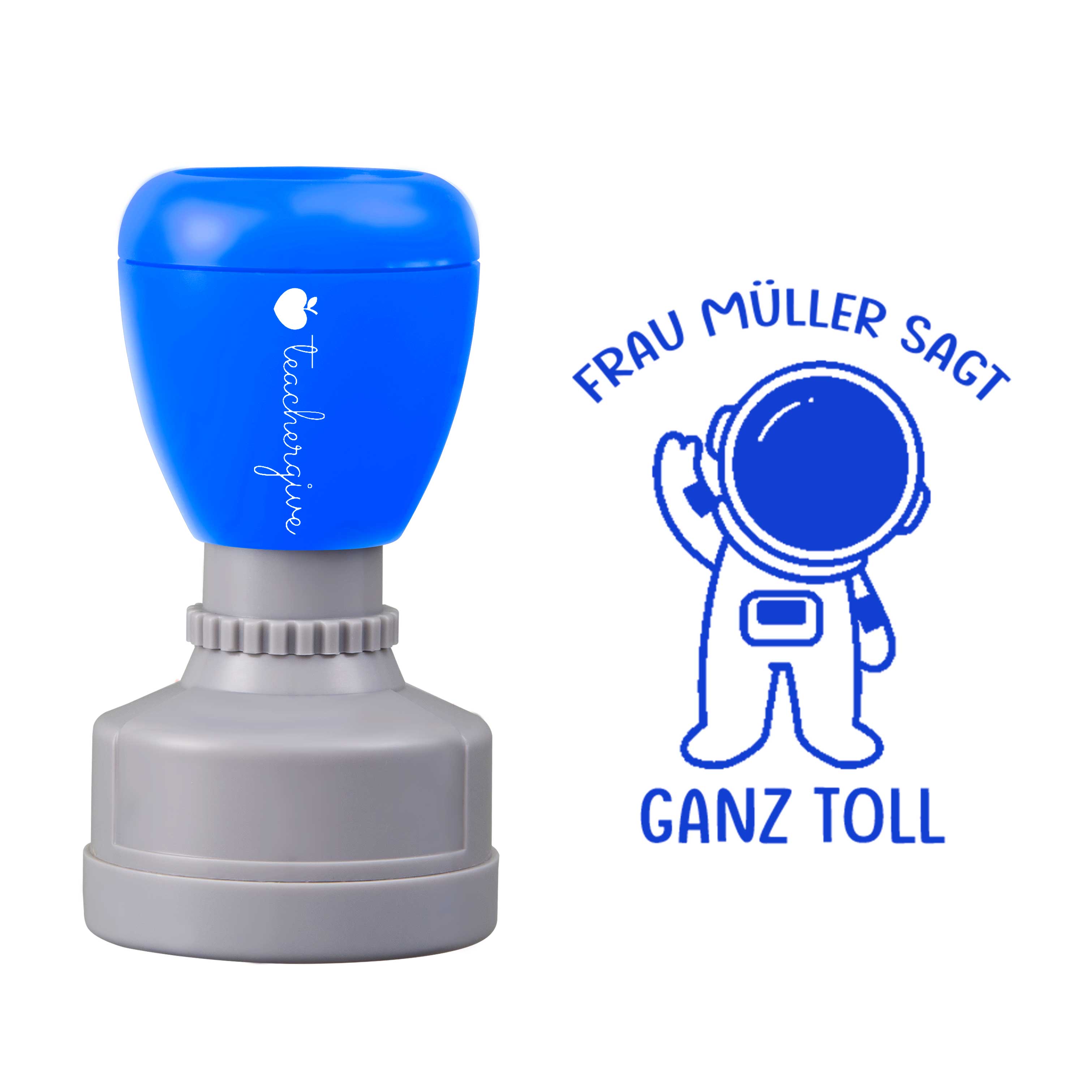 Personalisiert Name sagt ganz toll Lehrer Stempel