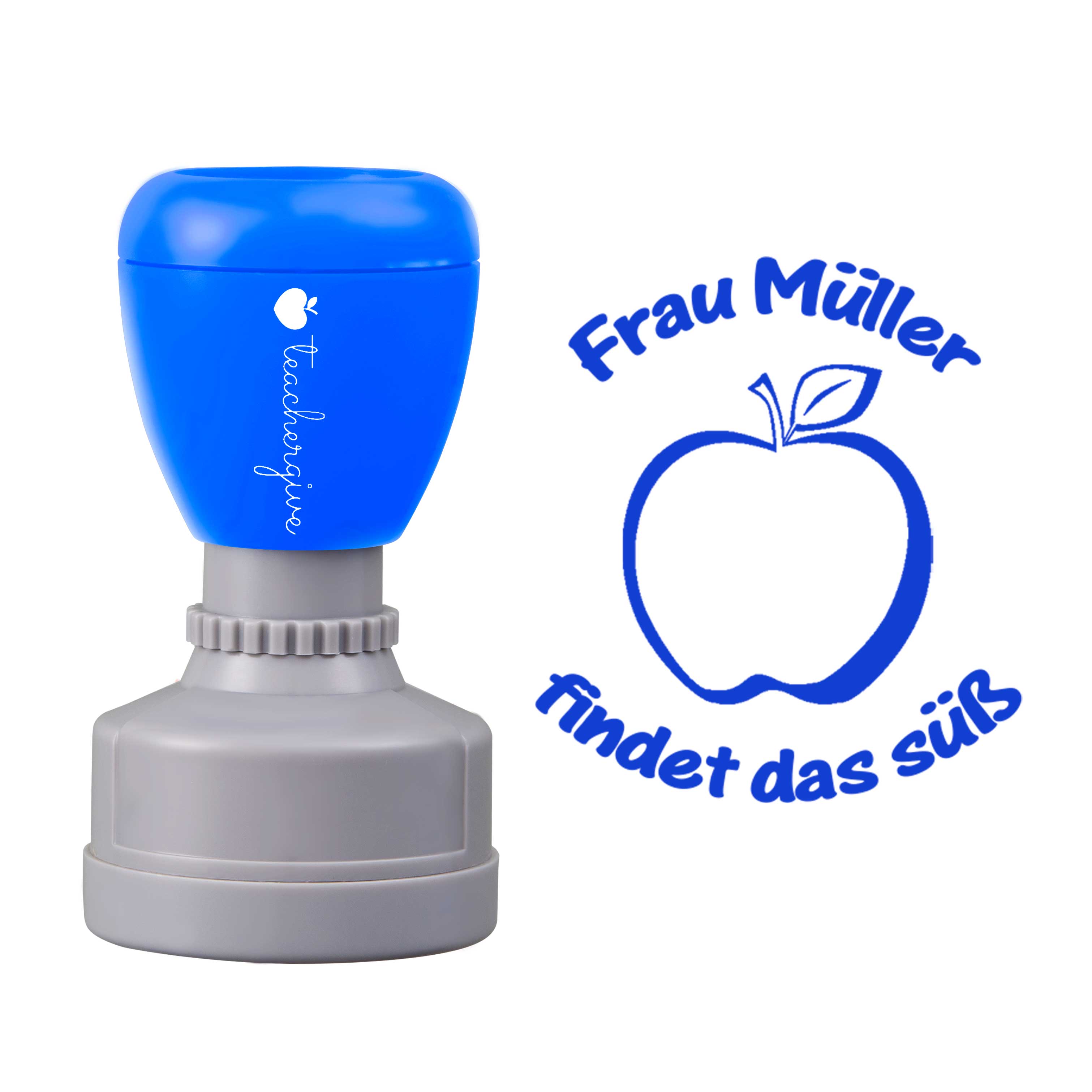 Personalisiert findet das süß Lehrer Stempel
