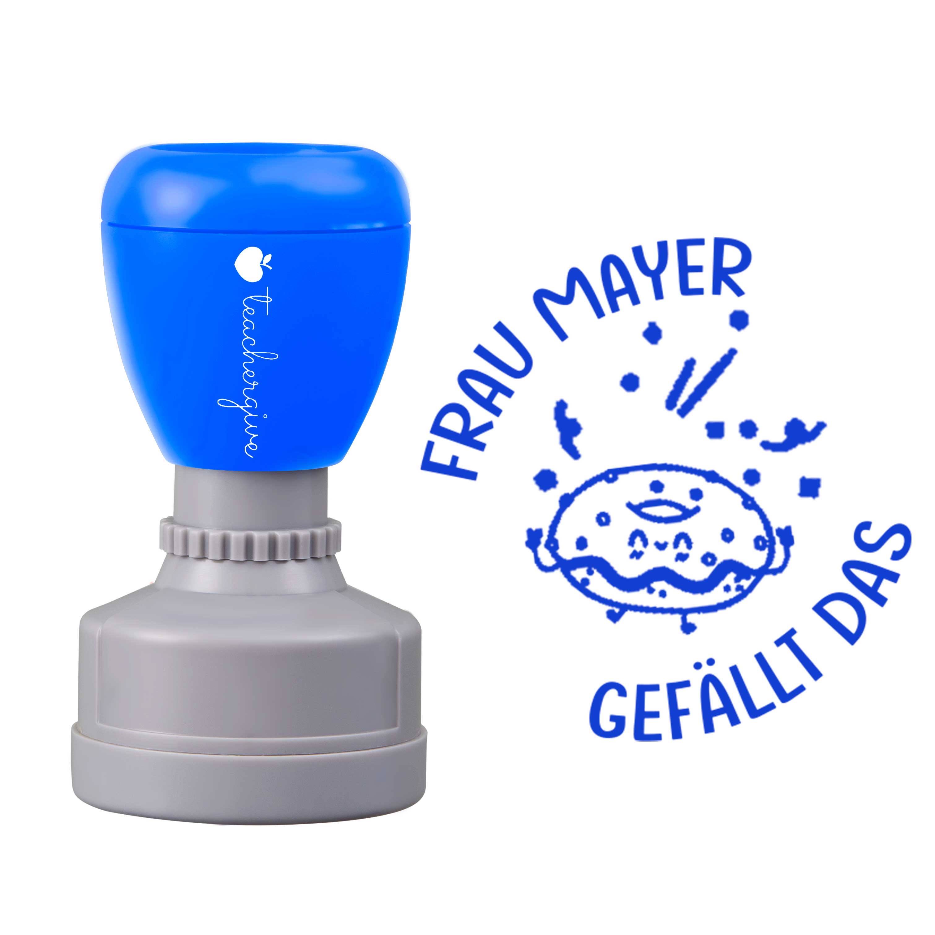 Personalisiert gefällt das Lehrer Stempel