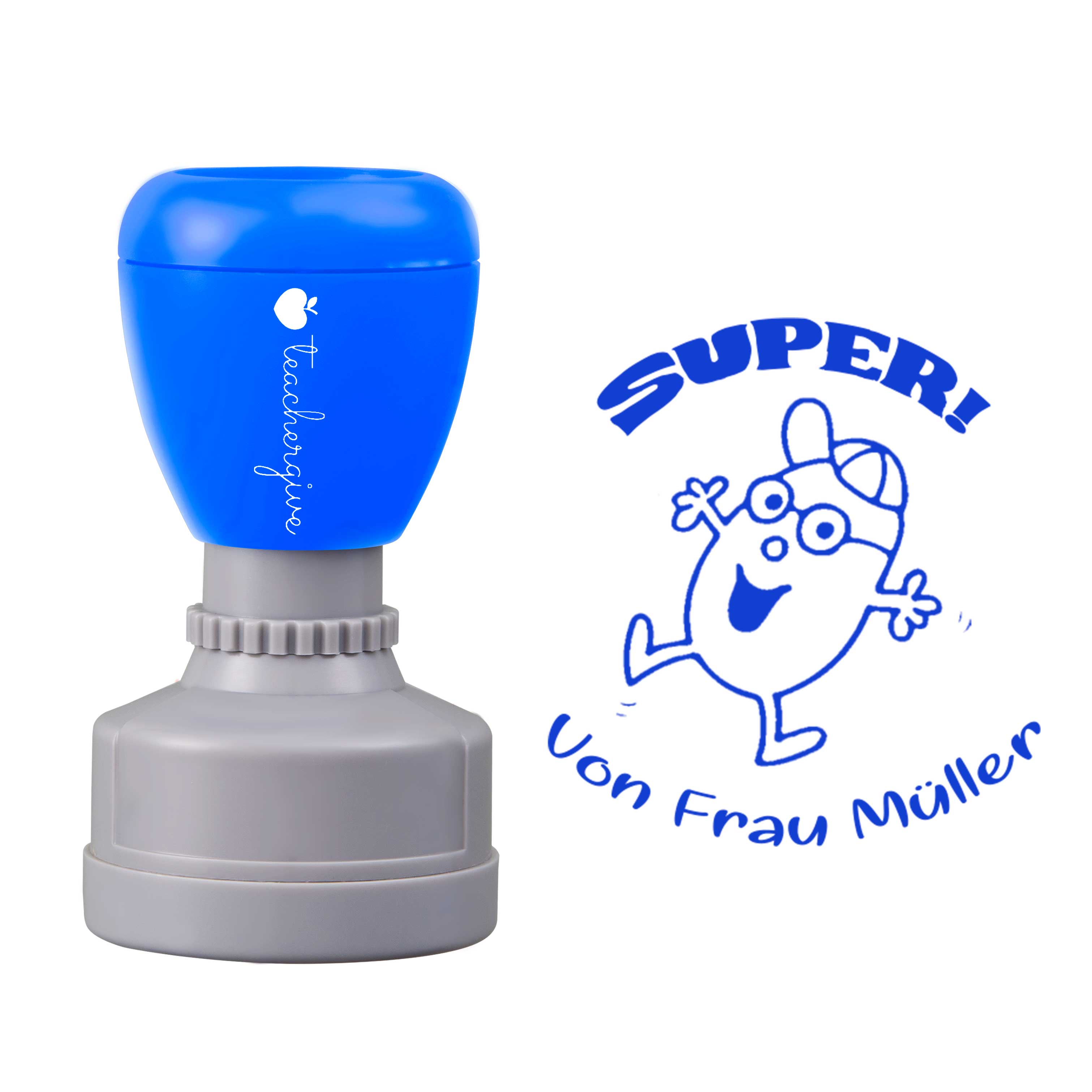 Personalisiert Name Super von Lehrer Stempel
