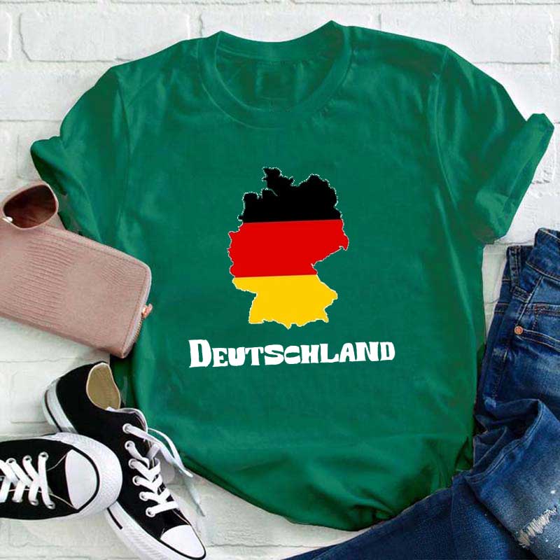 Deutschland Flagge Lehrer T-Shirt