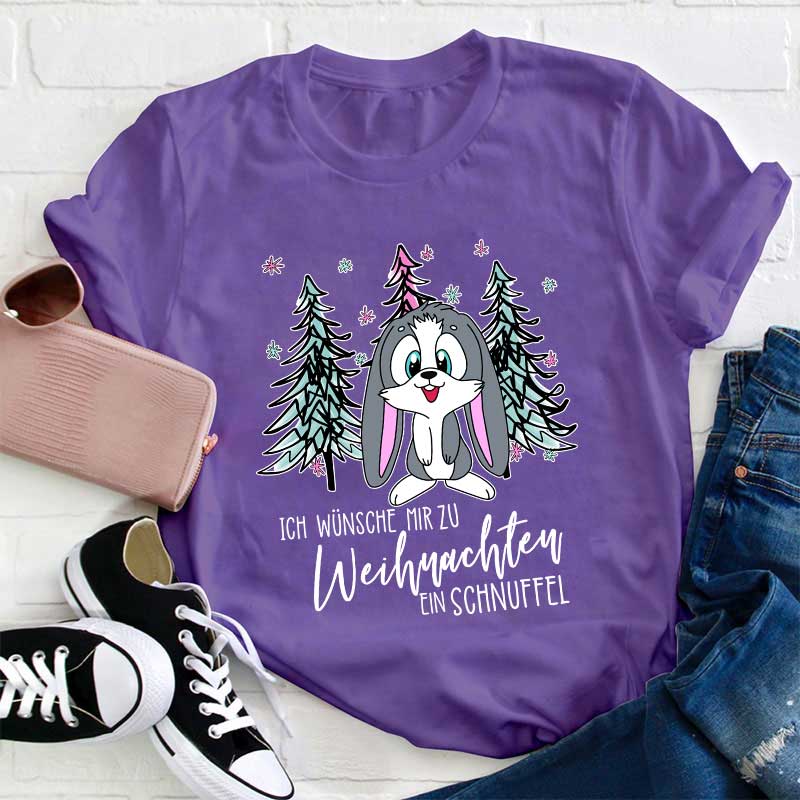 Ein Schnuffel Zu Weihnachten Lehrer T-Shirt