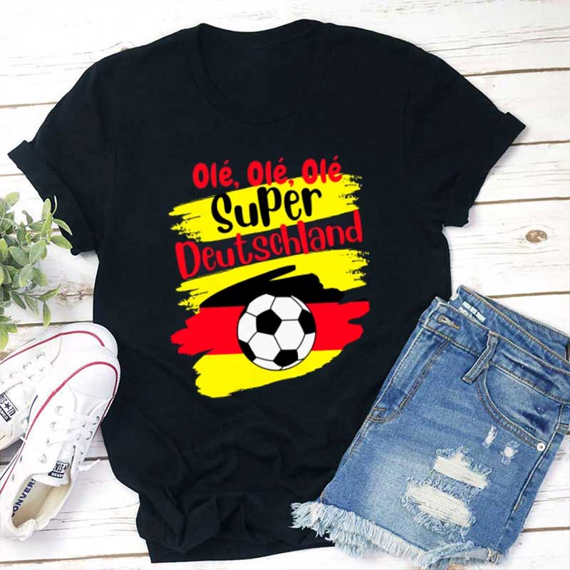 Ole Ole Fußball super Deutschland Lehrer T-Shirt