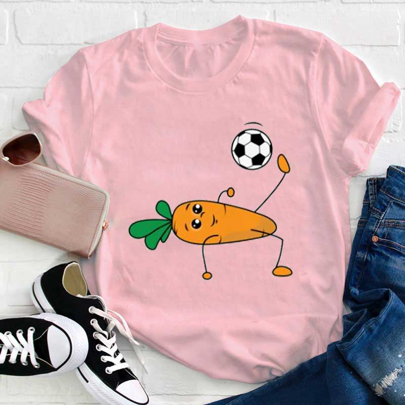 Karotten spielen Fußball Lehrer T-Shirt