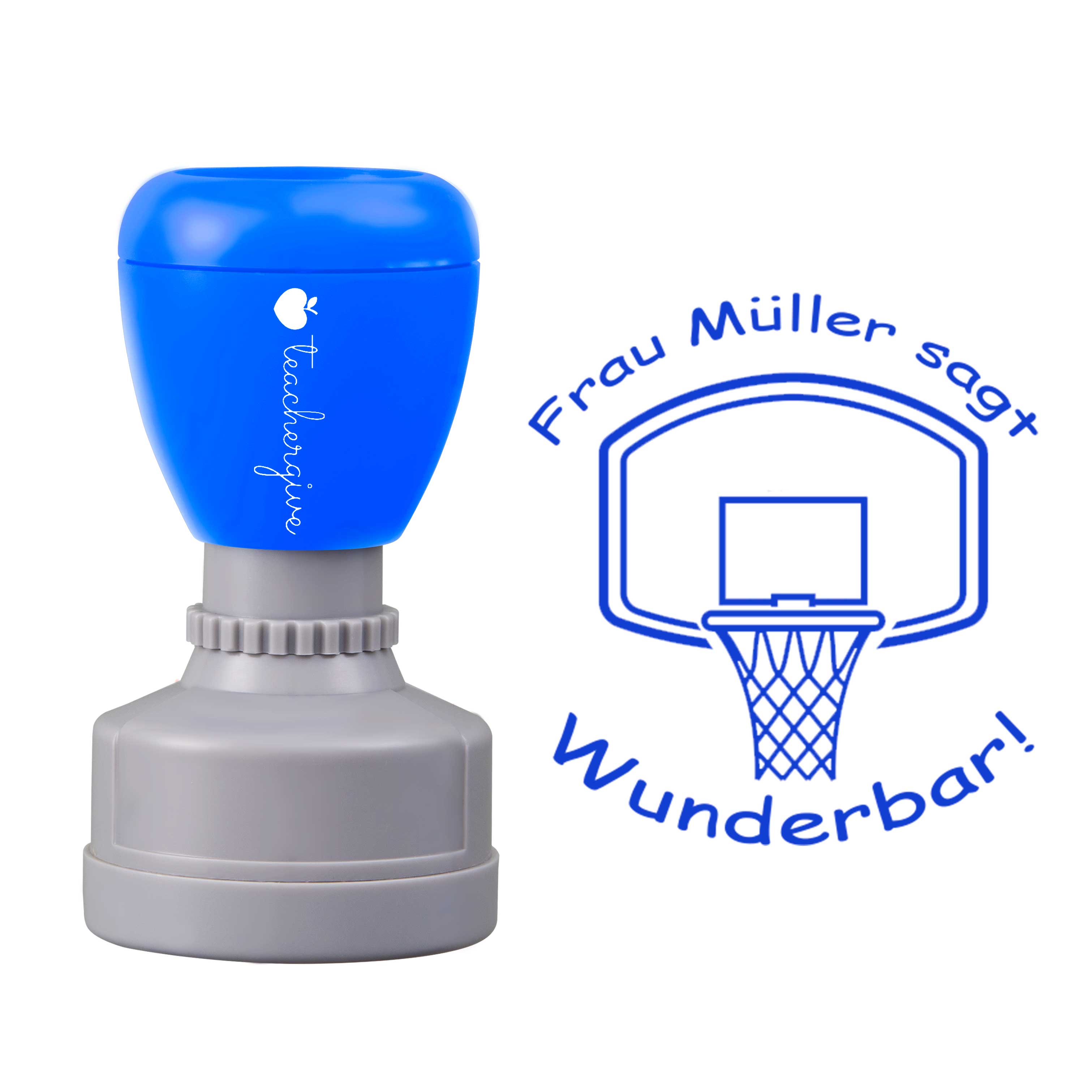 Personalisiert sagt Wunderbar Lehrer Stempel