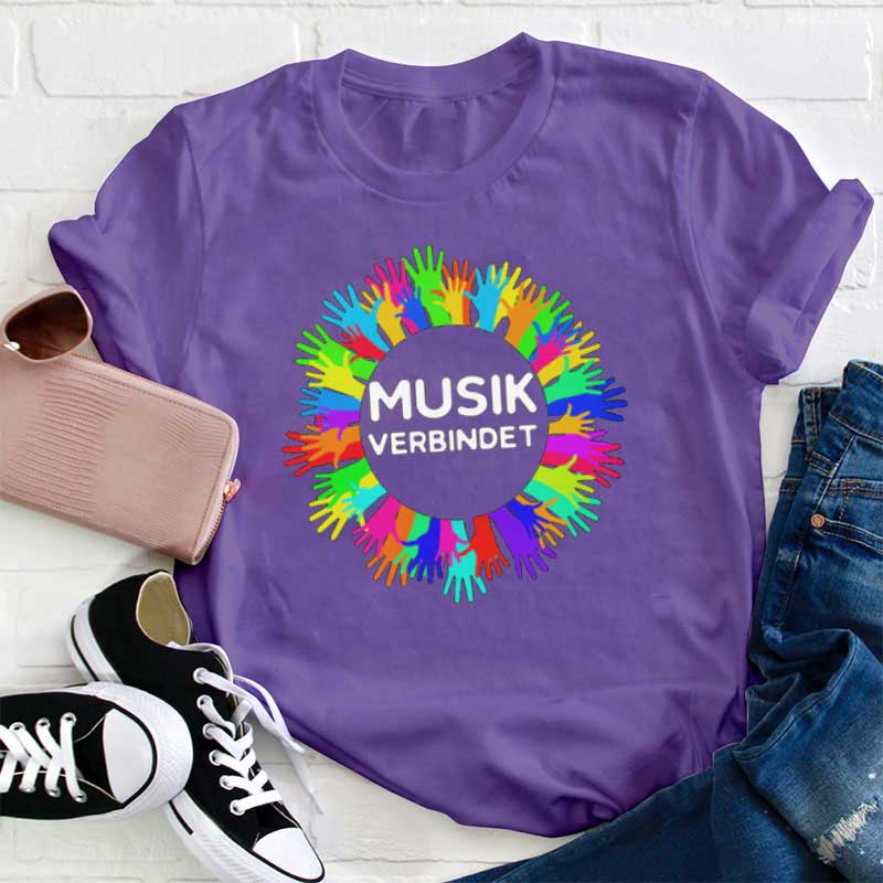Musik Verbinden Lehrer T-shirt