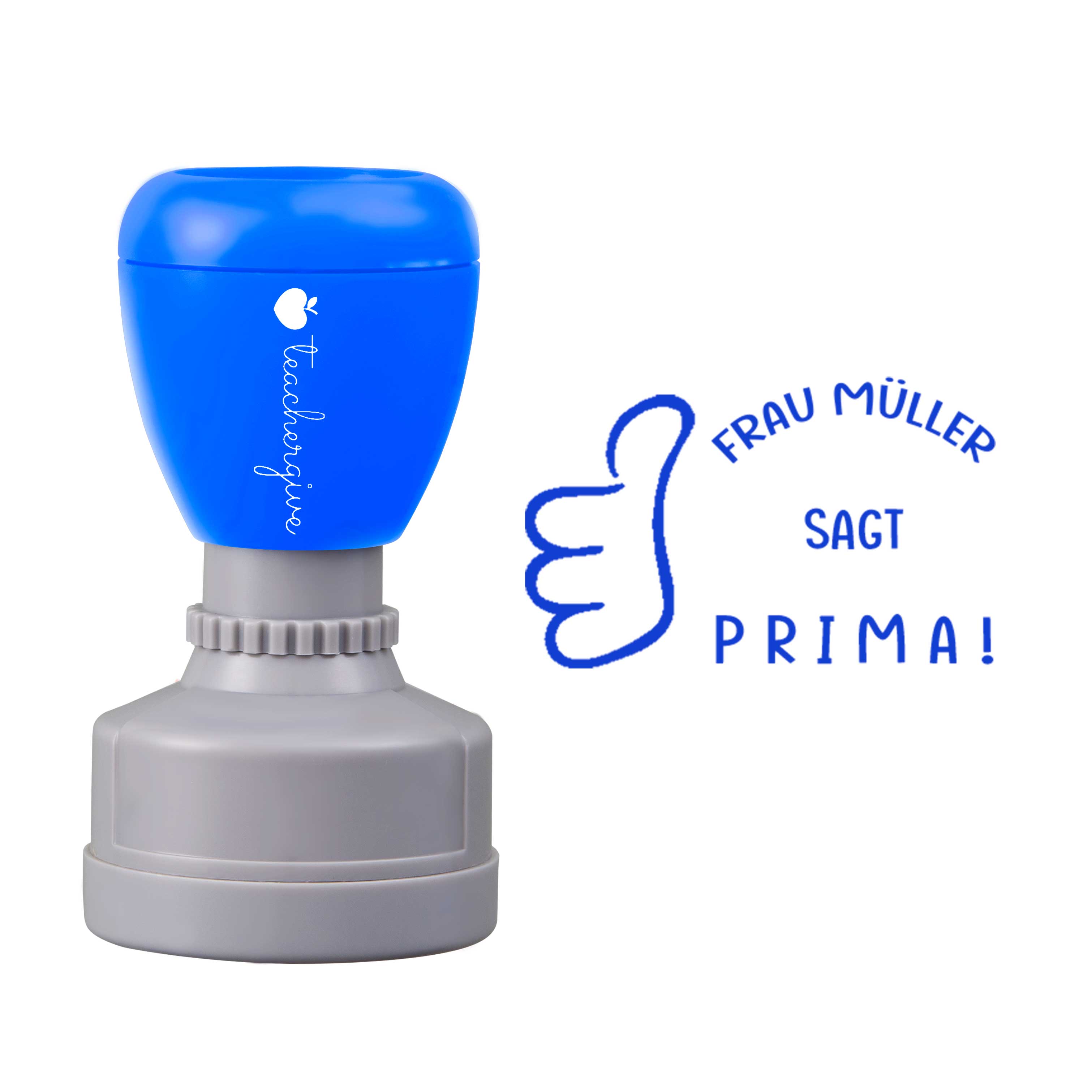 Personalisiert sagt prima Lehrer Stempel