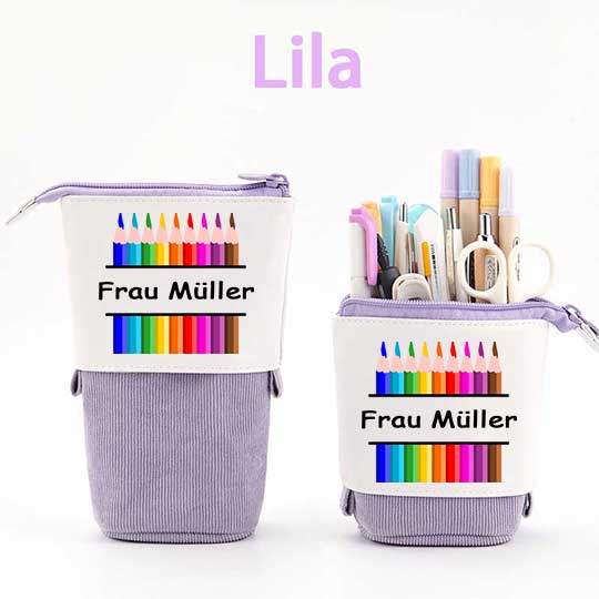 Personalisiert Name Bunt Stifte Federmäppchen Mäppchen