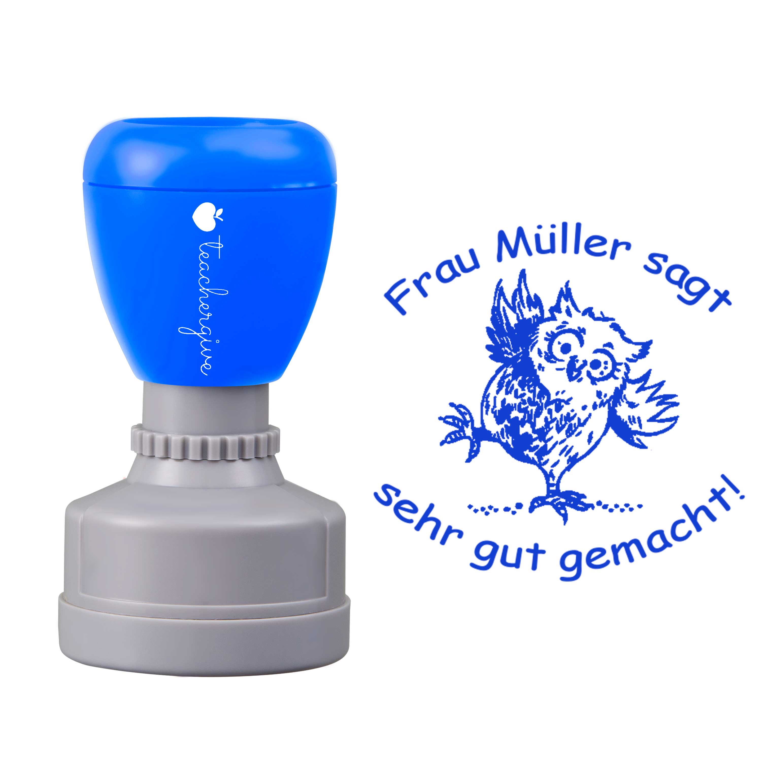 Personalisiert sagt sehr gut gemacht Lehrer Stempel