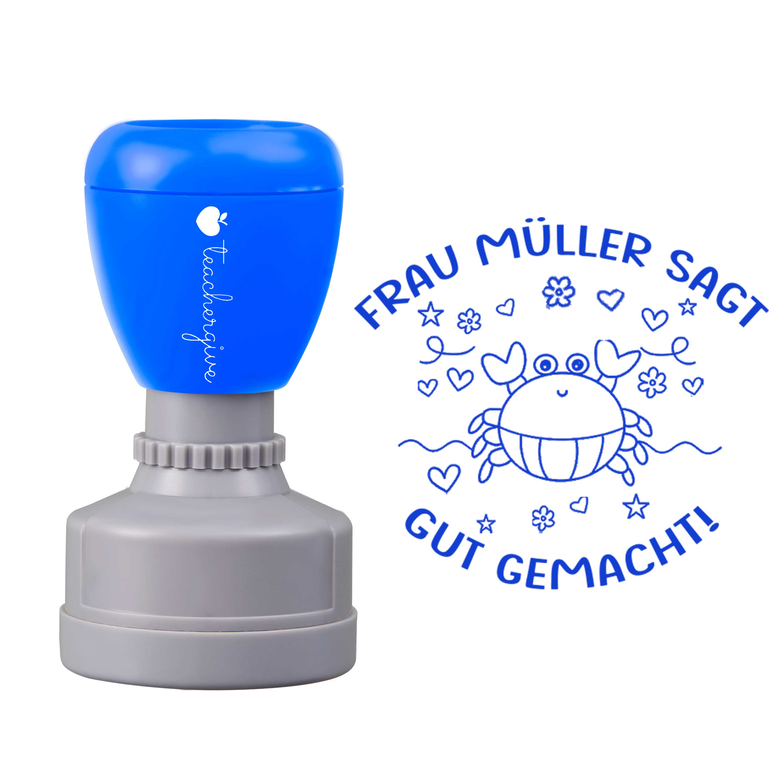 Personalisiert Name Sagt gut gemacht Lehrer Stempel
