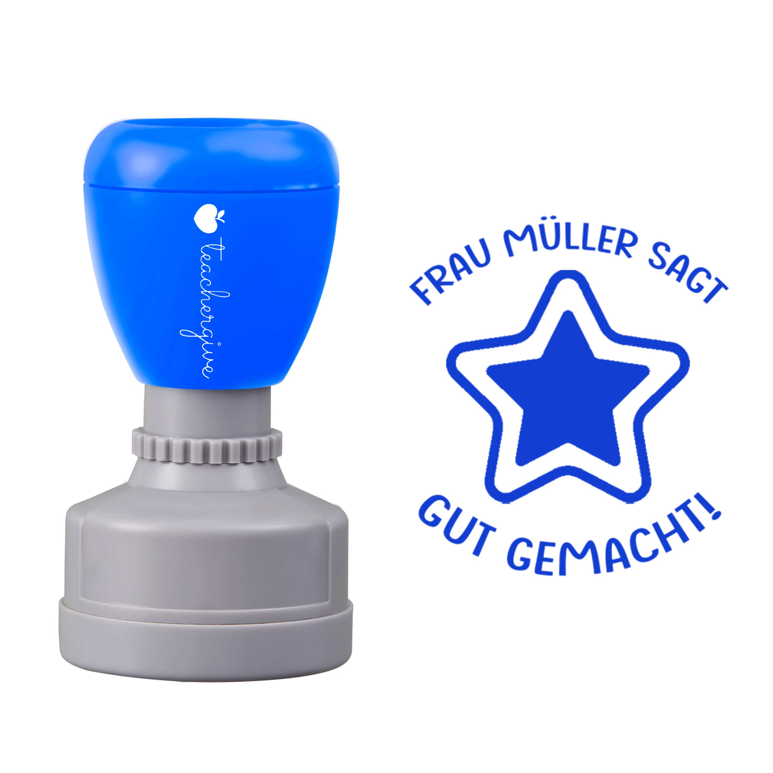 Personalisiert Name sagt gut gemacht Lehrer Stempel
