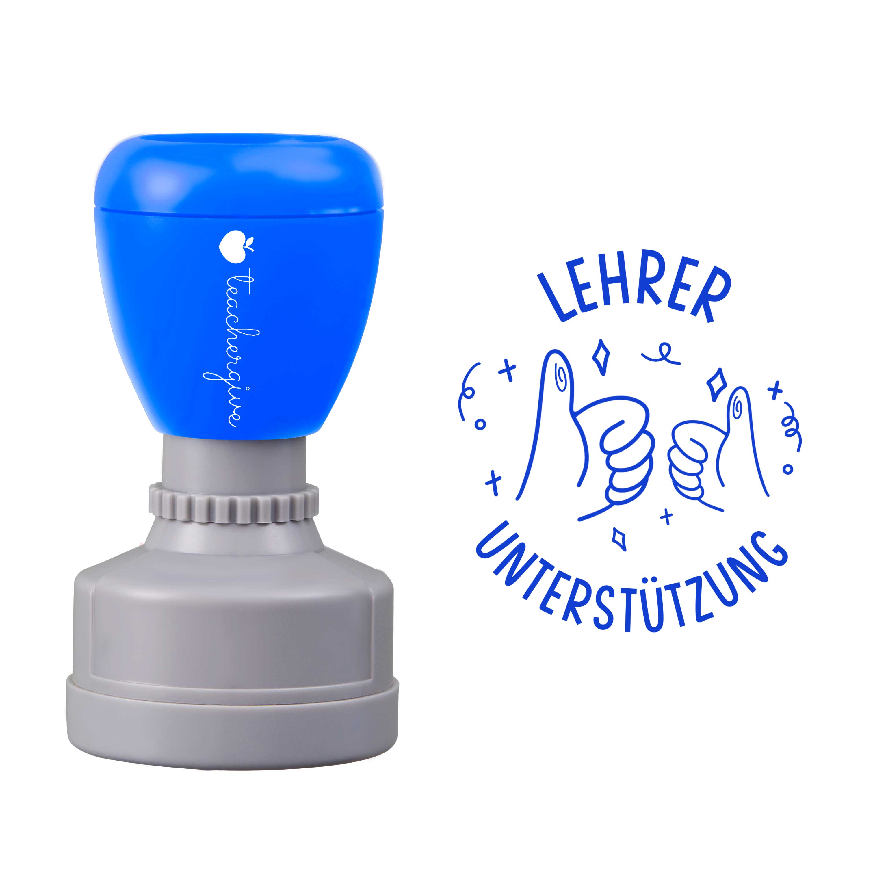 Lehrer Unterstützung Stempel