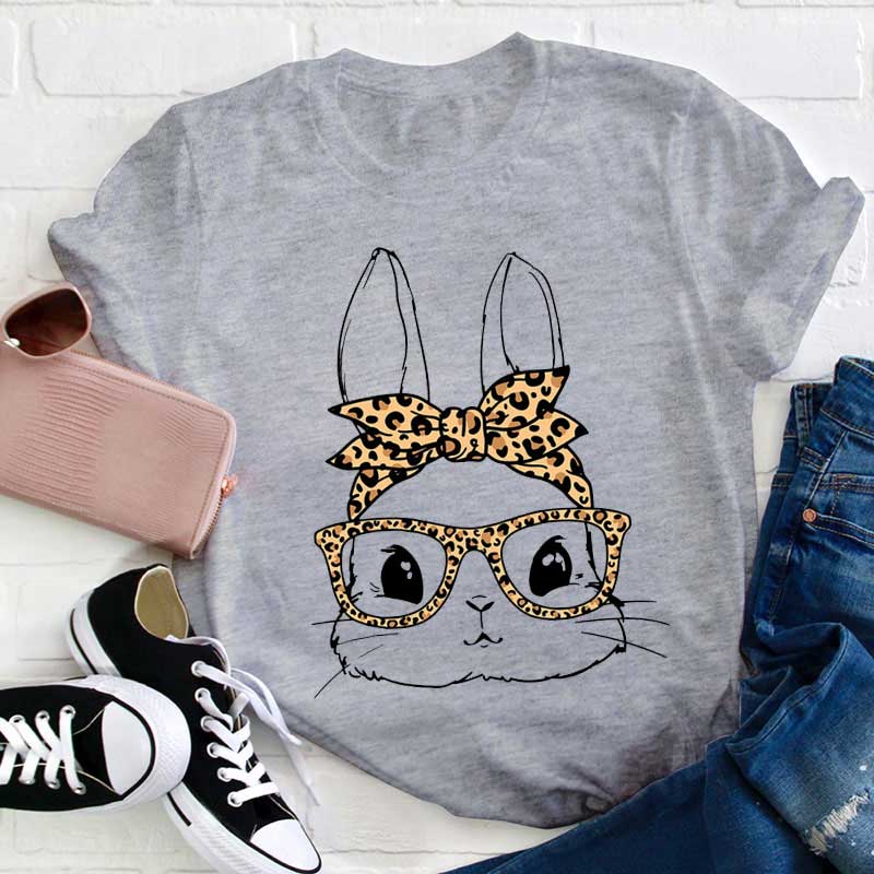 Osterhase mit Brille Lehrer T-Shirt