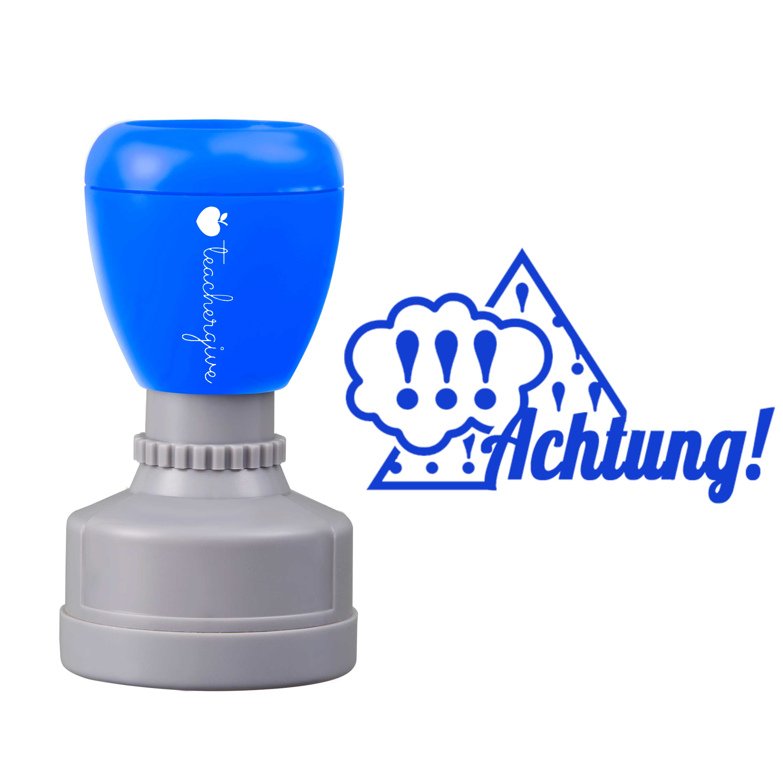 Achtung Achtung Lehrer Stempel
